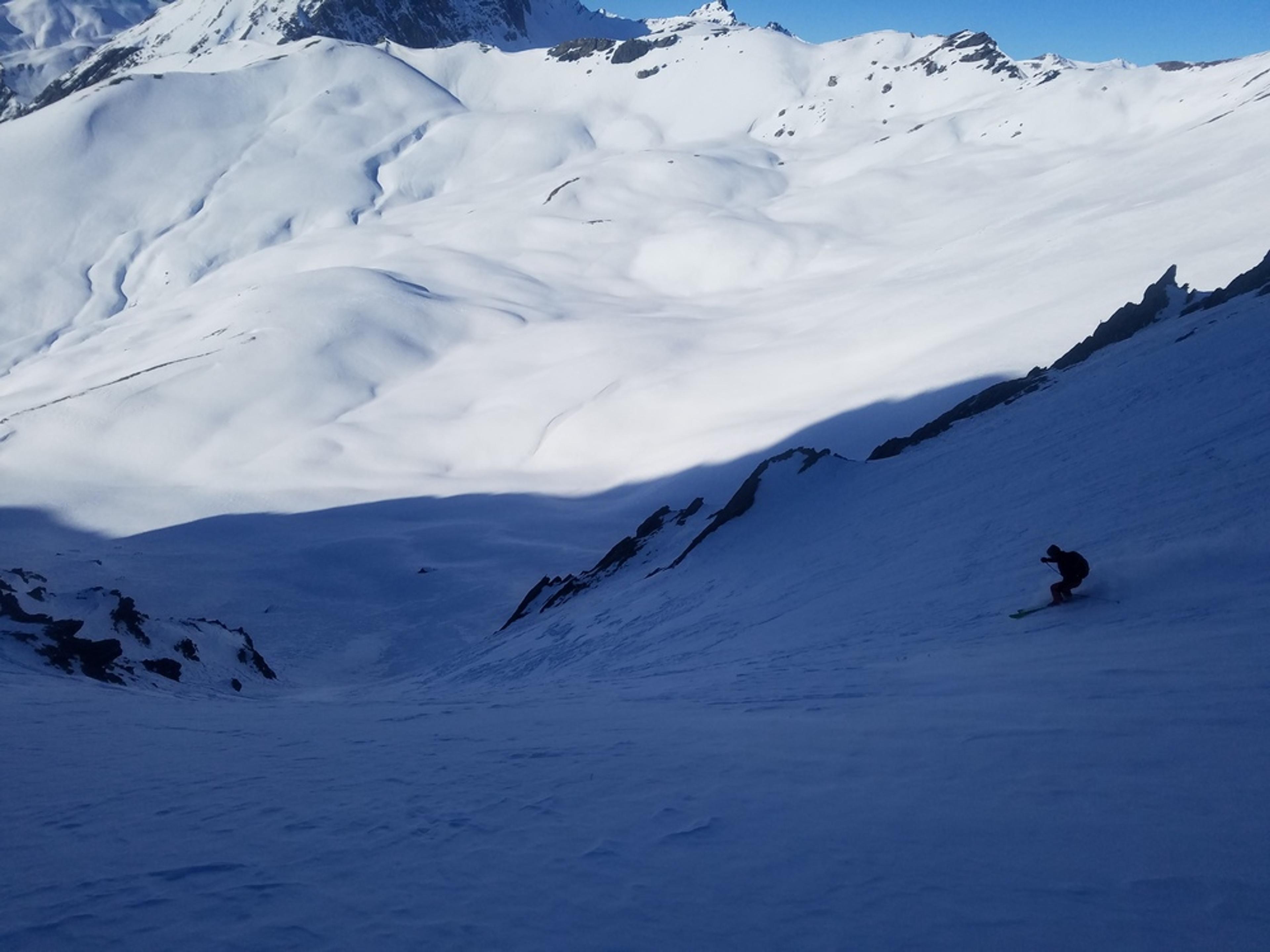 Raid Ski – Pic de Malacoste – Dans le couloir, excellent!