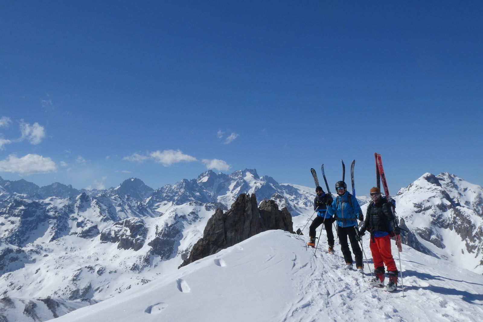 Le groupe au sommet