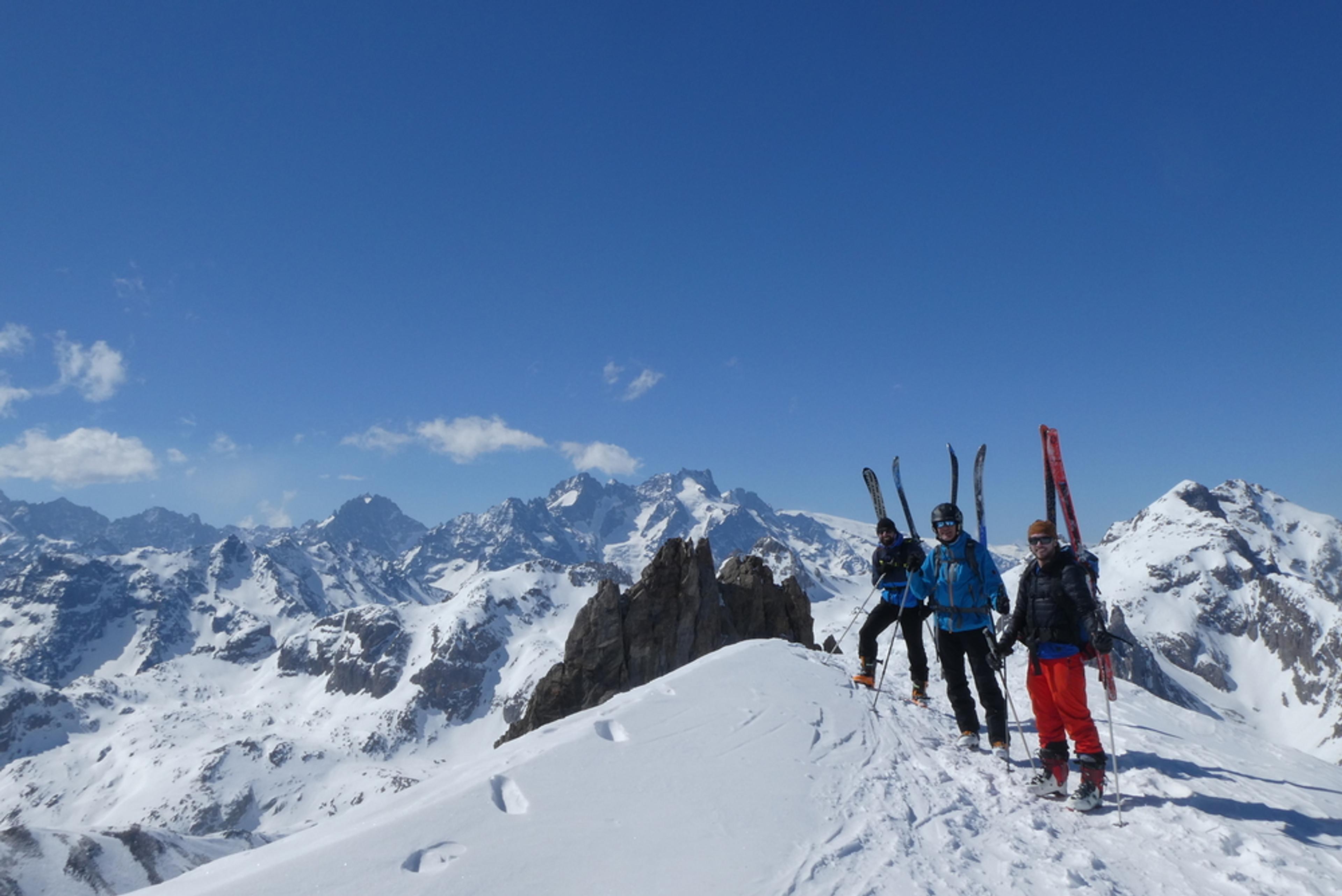Raid ski randonnée Cerces - Vers la Pointe des Cerces