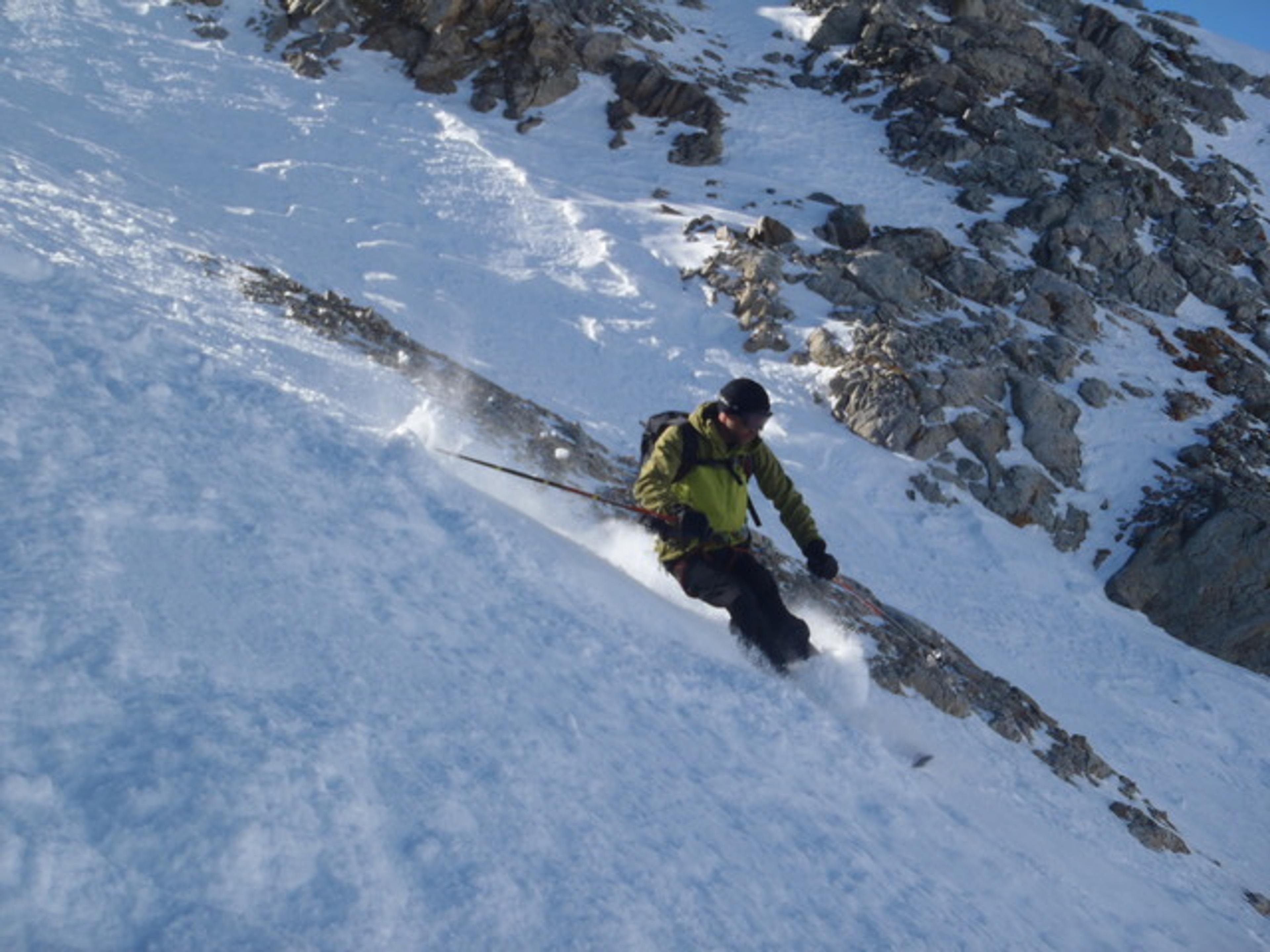 Ski dans le couloir des italiens