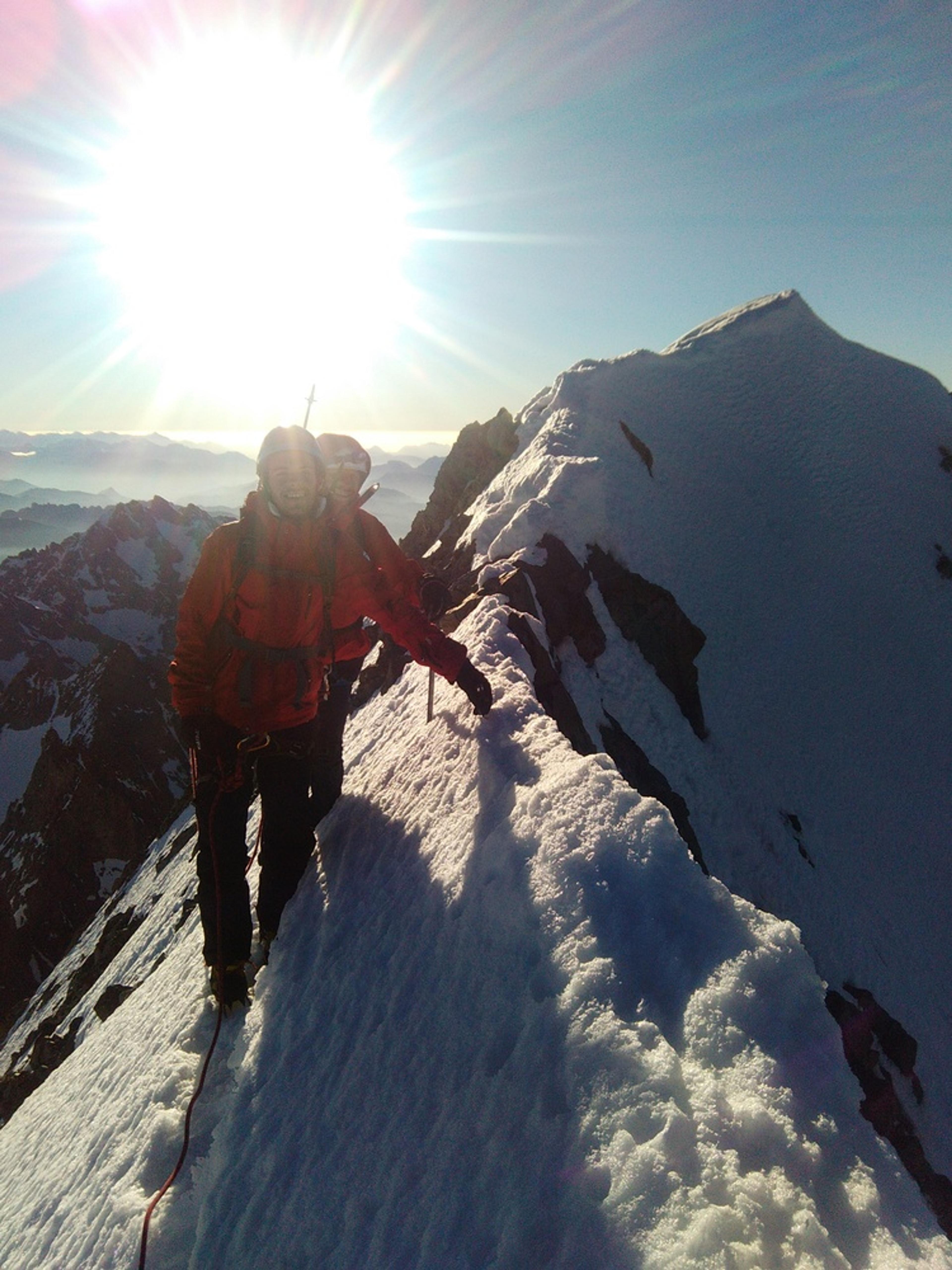 Barre des Ecrins - Descente effilée