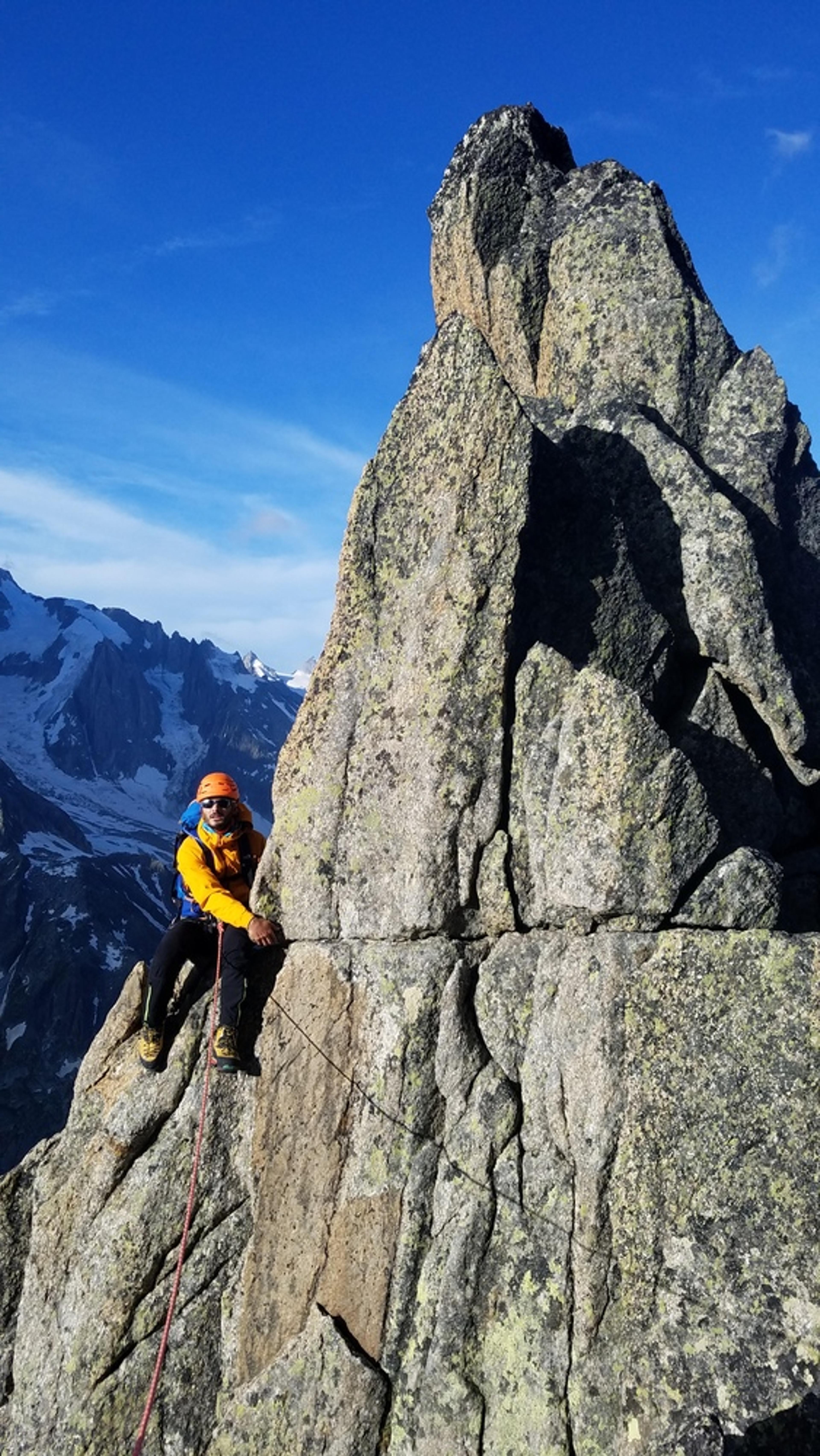 Sur l'arête sud intégrale, un gendarme parmi tant d'autres!
