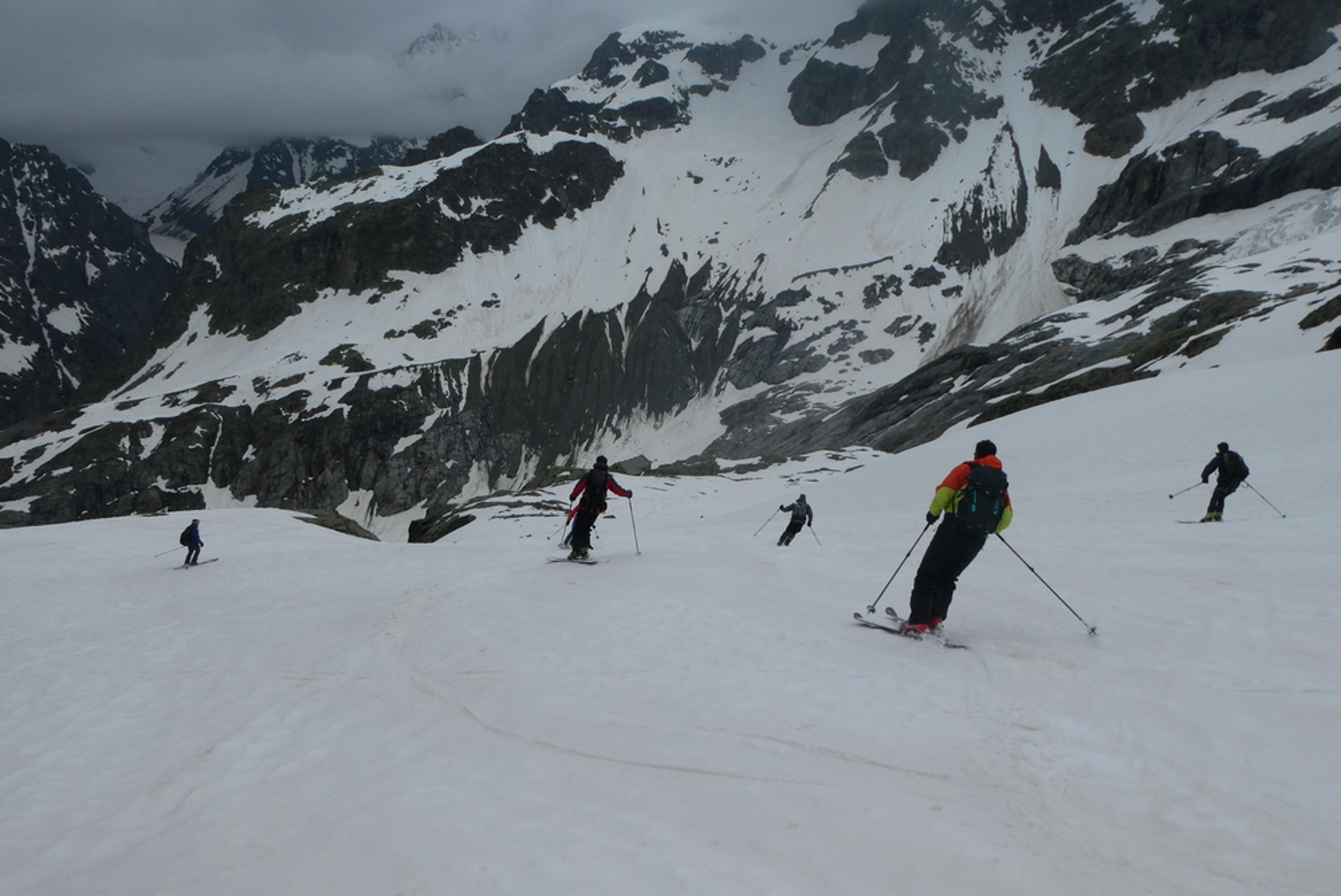 Raid ski Ecrins - Refuge du Glacier Blanc