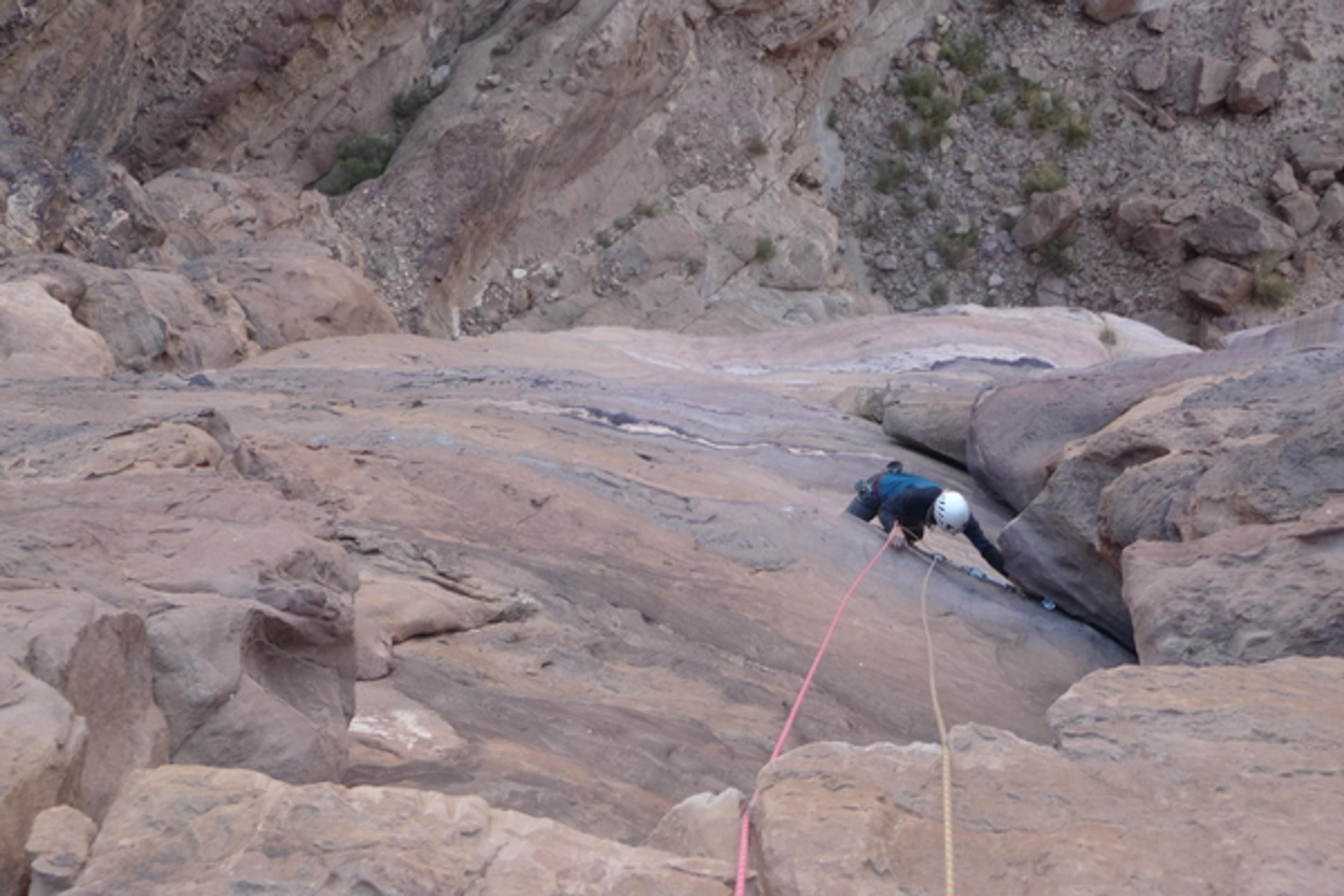 Wadi Rum - Aquarius - Le final, on rejoint la fissure de Mano Negra