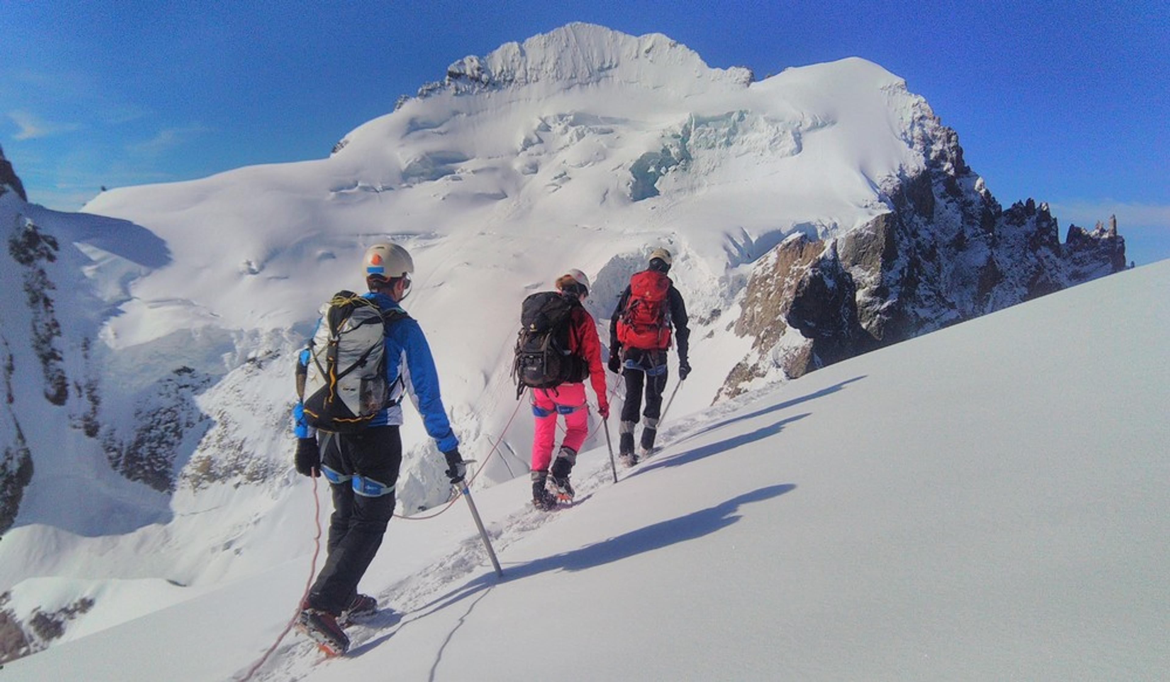 Stage initiation alpinisme - A la descente
