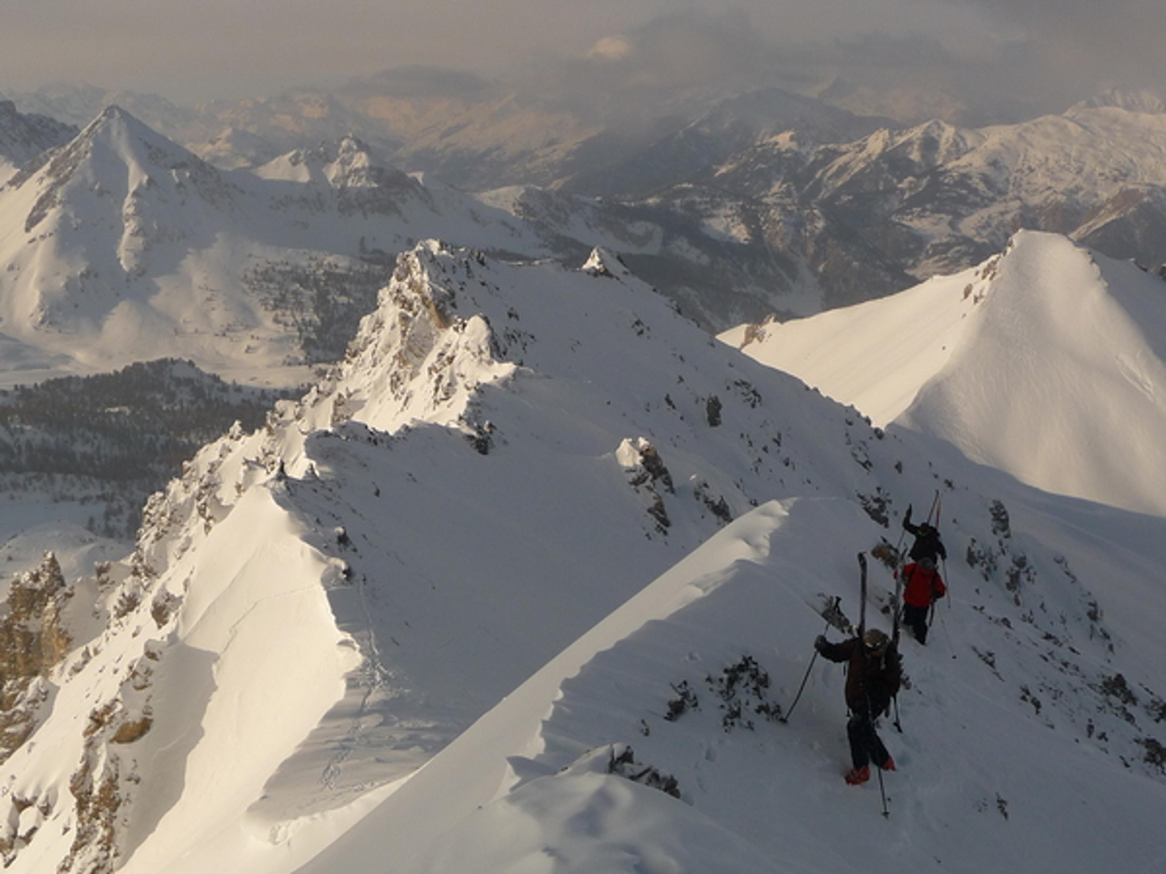 Ski de randonnée - Côte Belle - L'assaut sommital