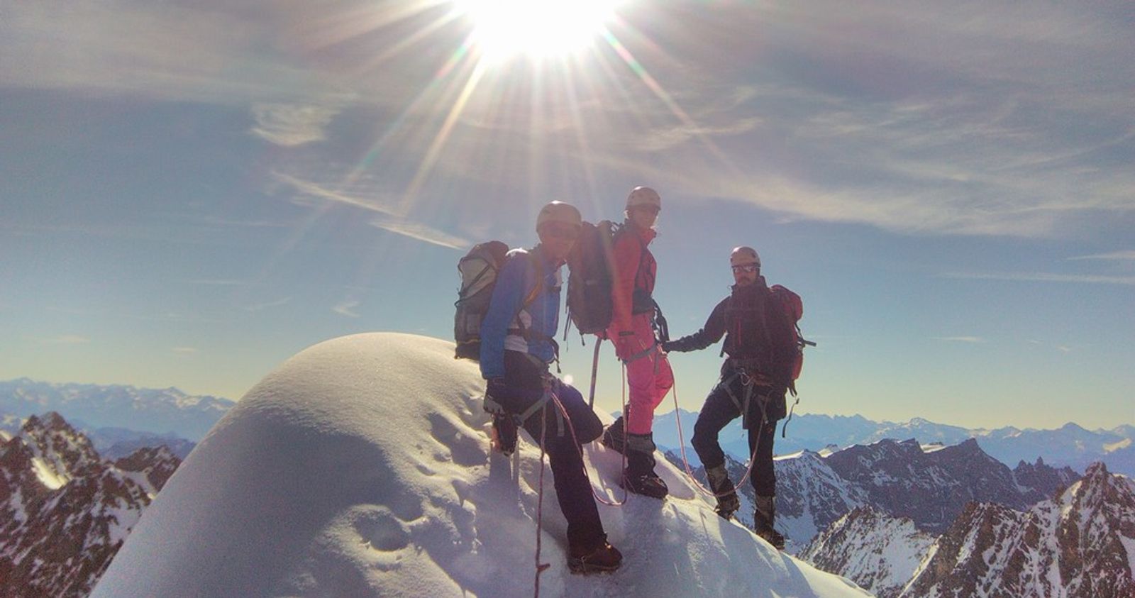 Stage initiation alpinisme - A L'antécime