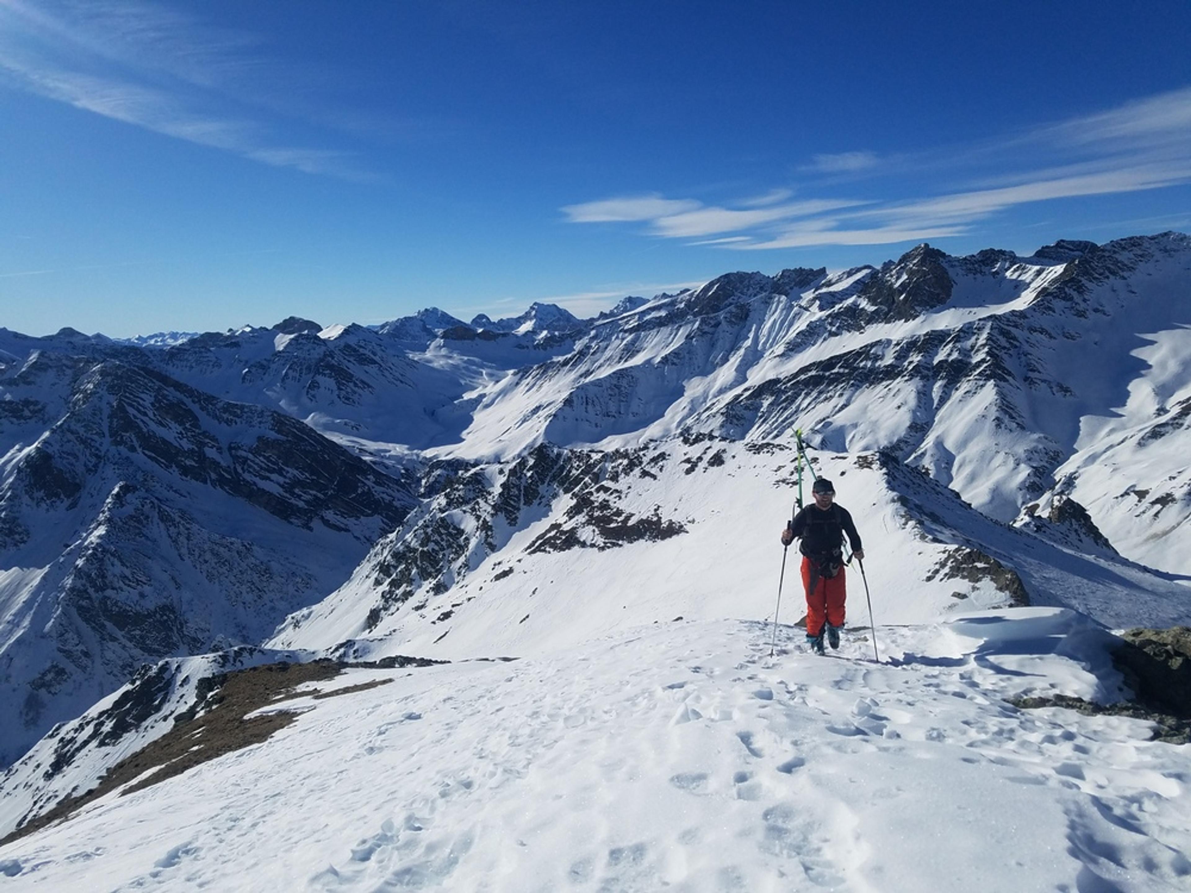 Raid Ski – Monté Vigna – Sur l’arête