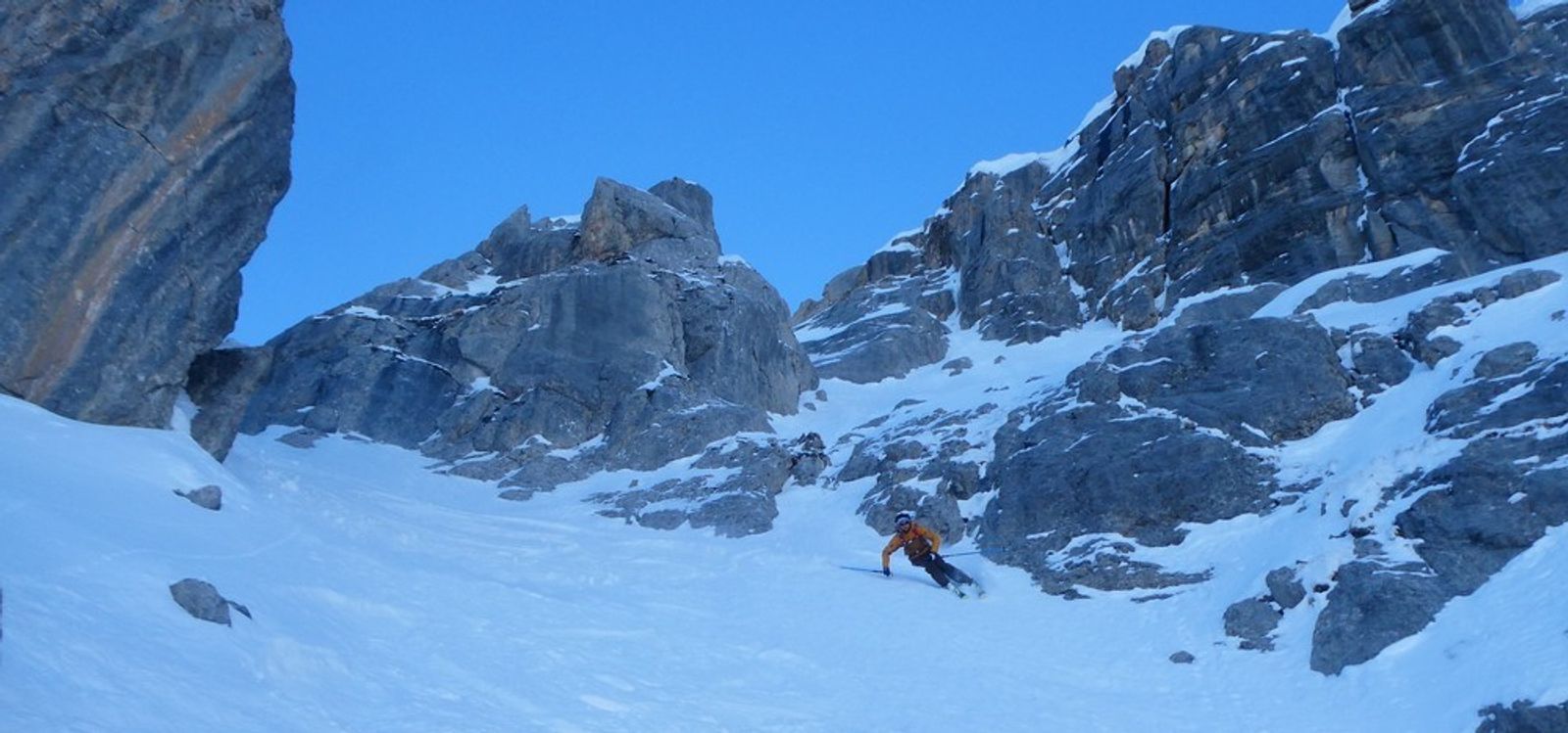 Aiguillas Face Nord - Dans la partie la plus raide