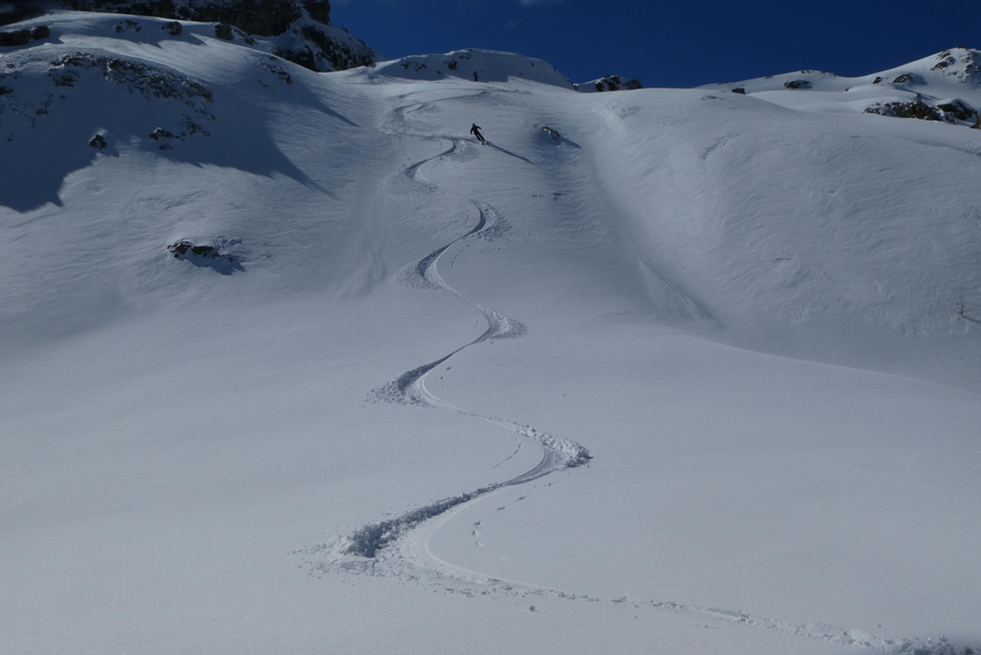 La Blanche - Pelvoux - Initiation - Traces