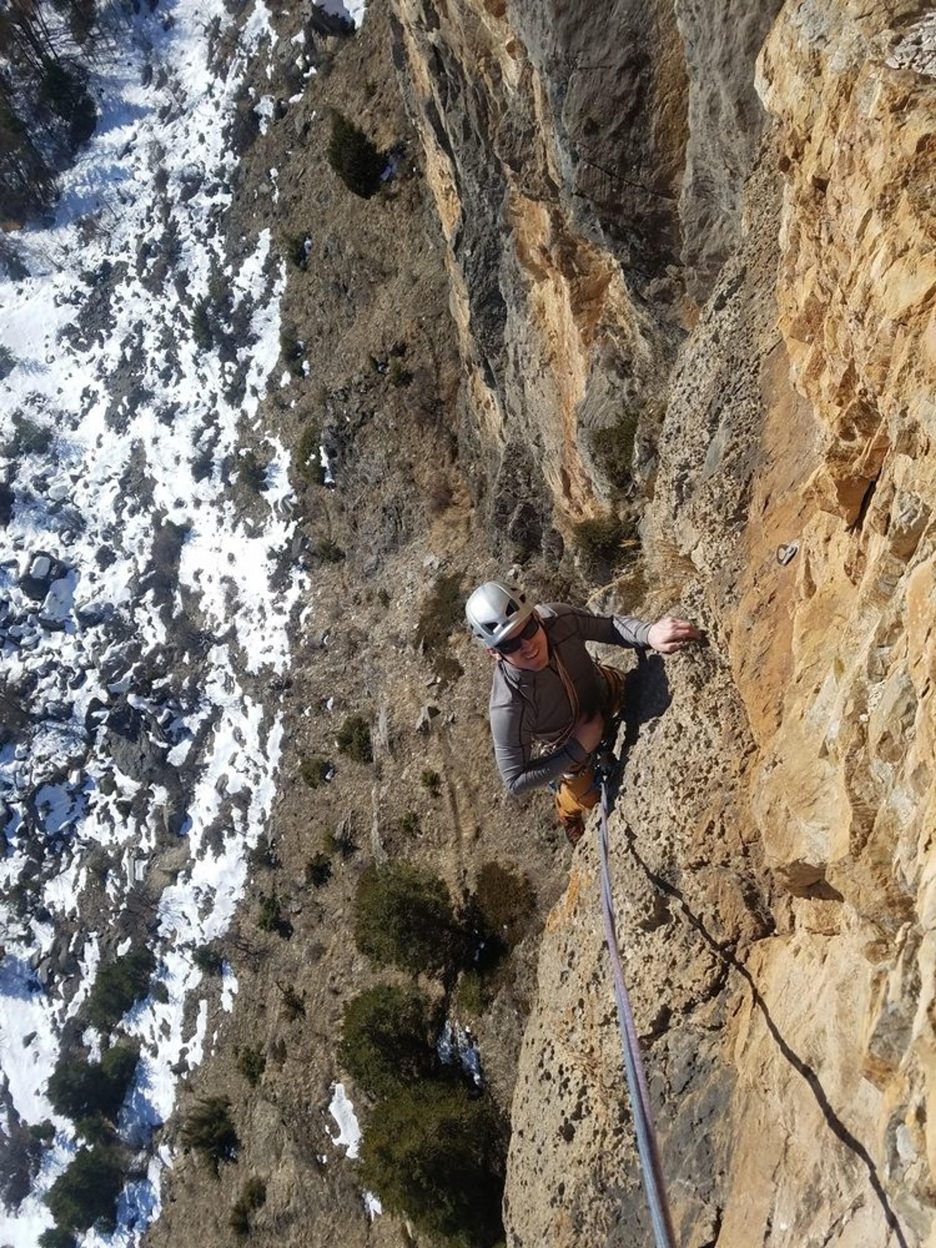 Escalade Grande voie Ponteil – Dans la martine