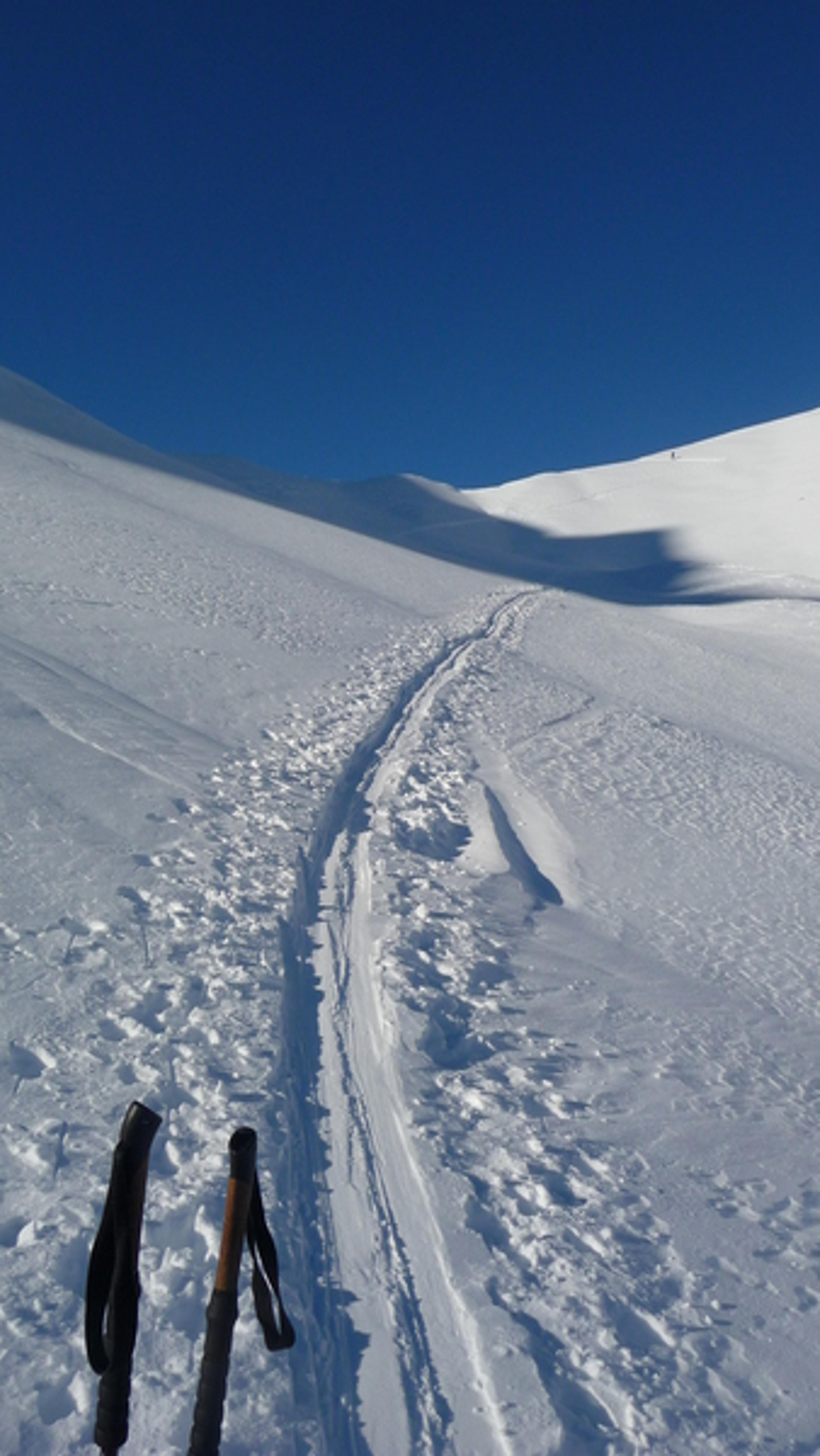 Arpelin - Ski - Arrivée au col