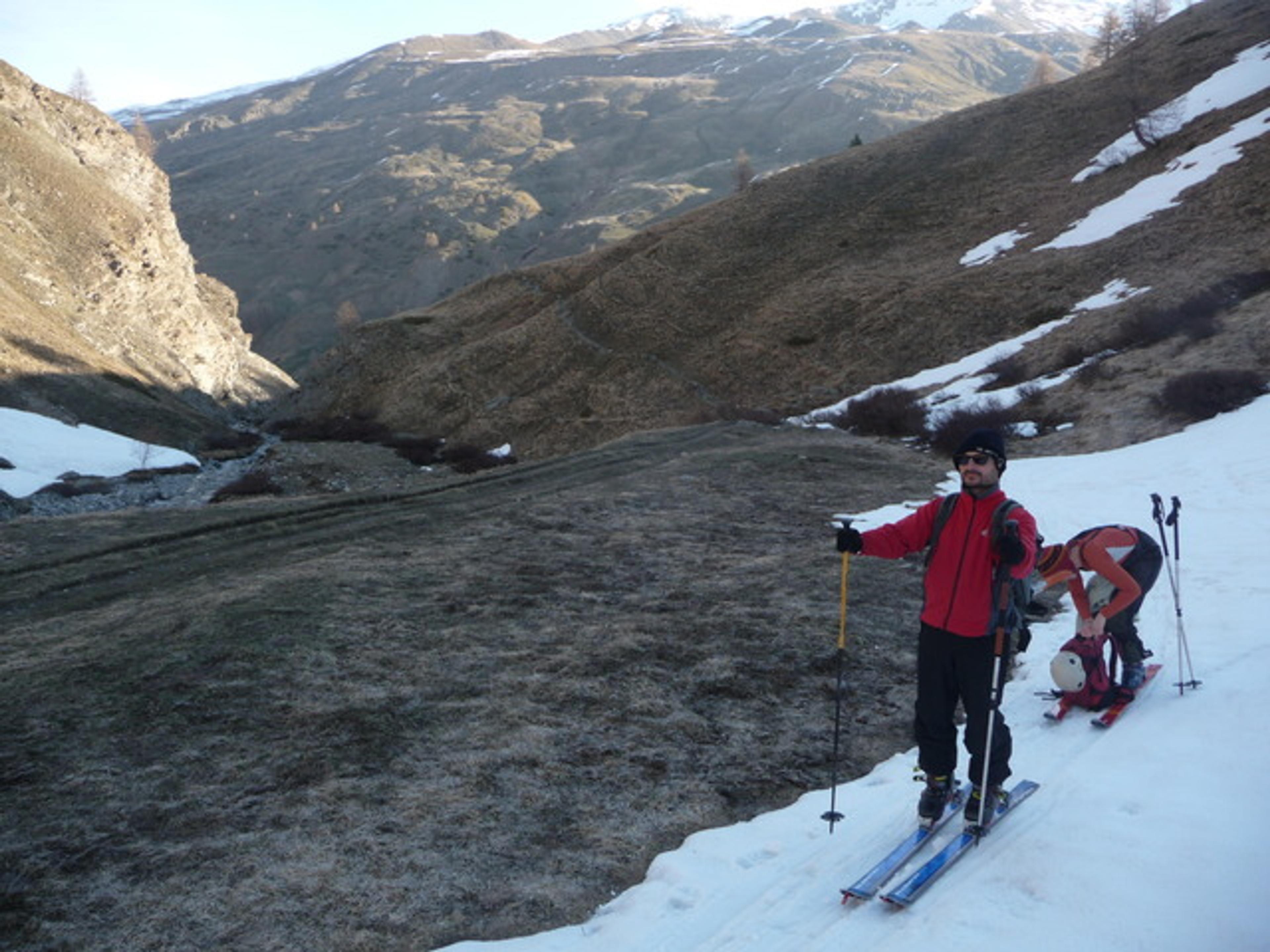 Au départ de la rando Pointe du Vallon - Rochebrune