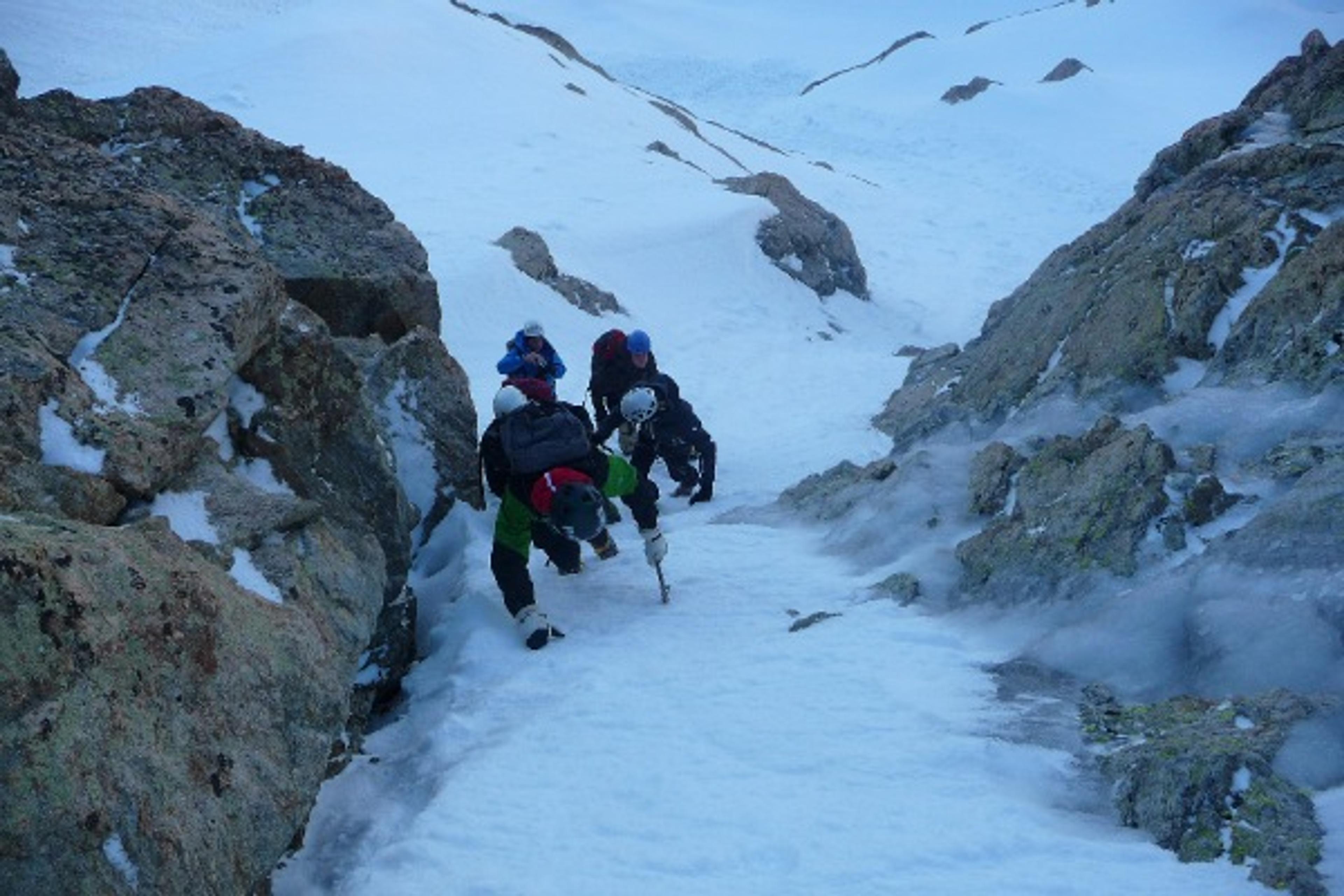 Pic d'Arsine - Petit couloir en neige