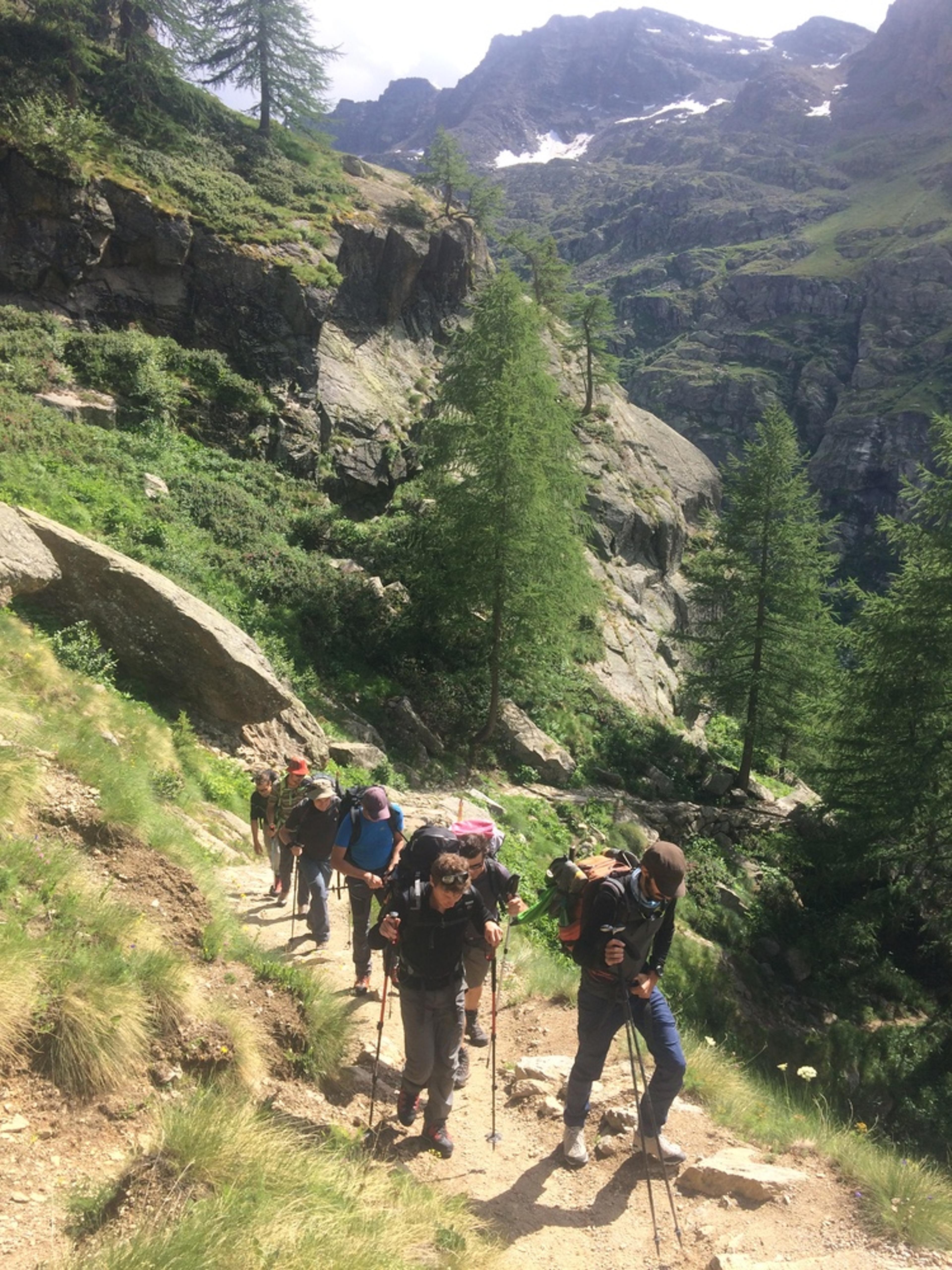 Grand Paradis - La montée au refuge
