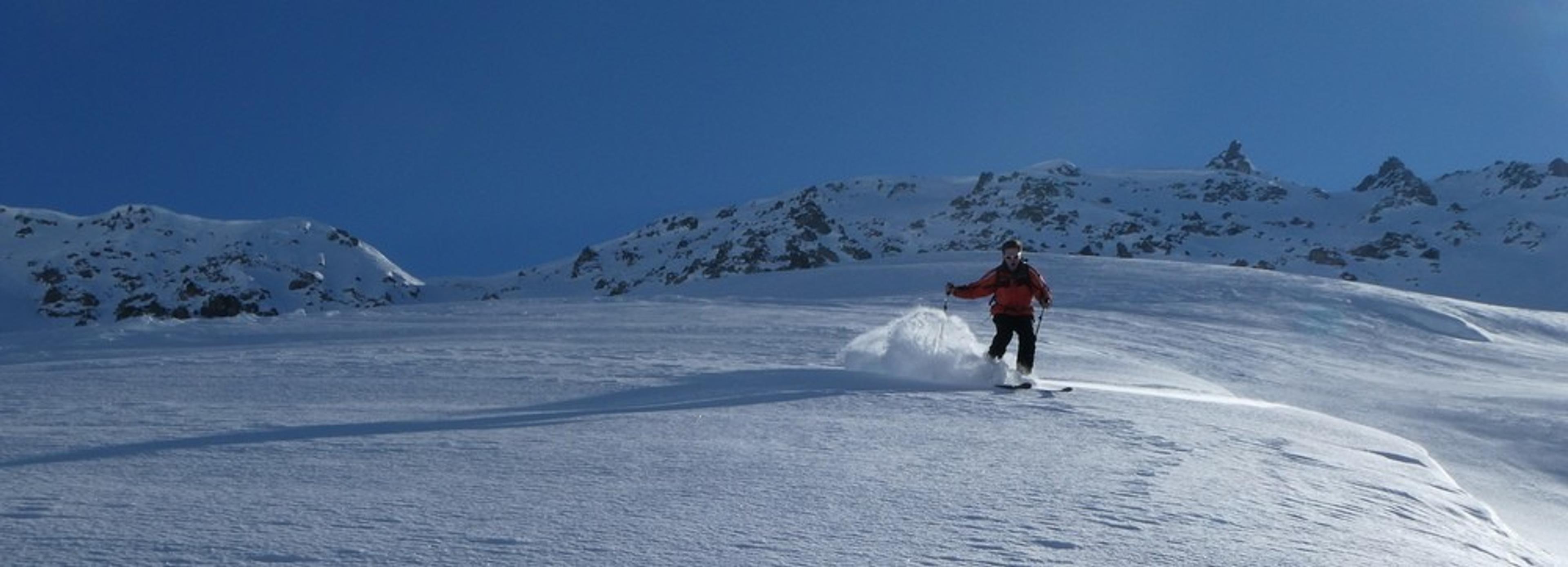 Ski hors piste rando - Valloire - Valmeinier - Deuxième descente, du sucre!