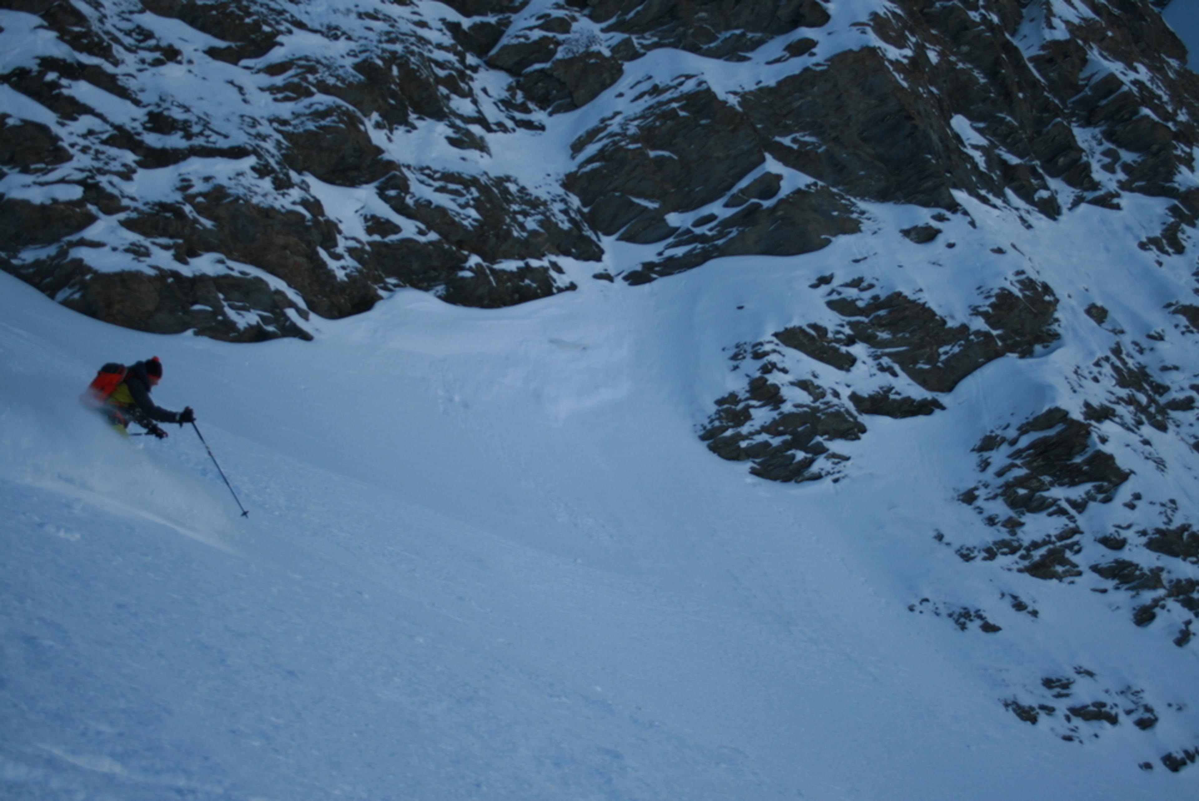 Hors-piste à Saint-Véran - Couloir de Chateaurenard - C'est parti!