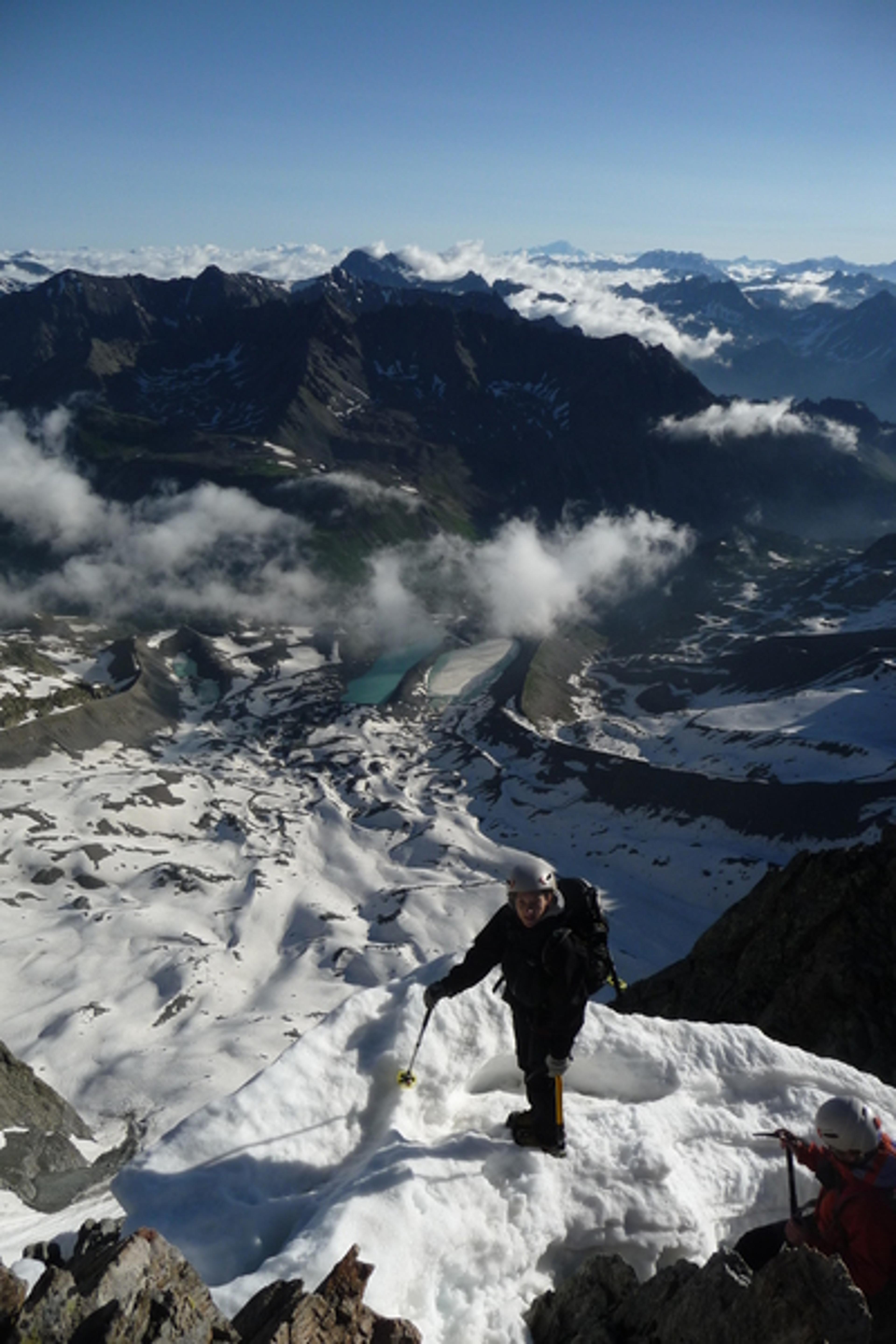Pic d'Arsine - Arrivée sur l'arête