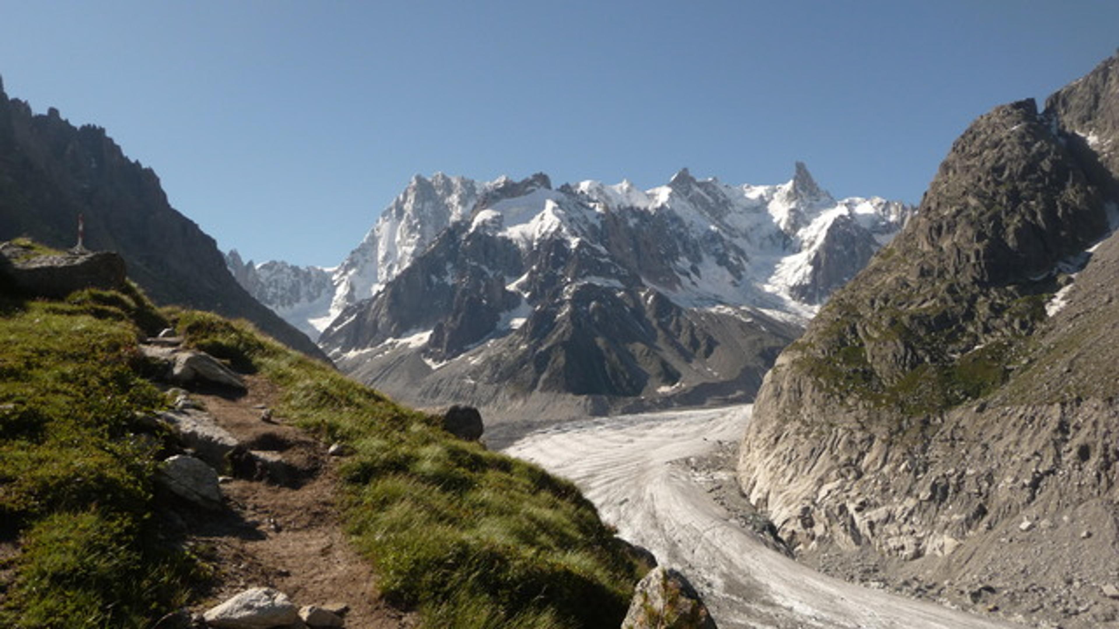 Le panorama des balcons de la Mer de glace