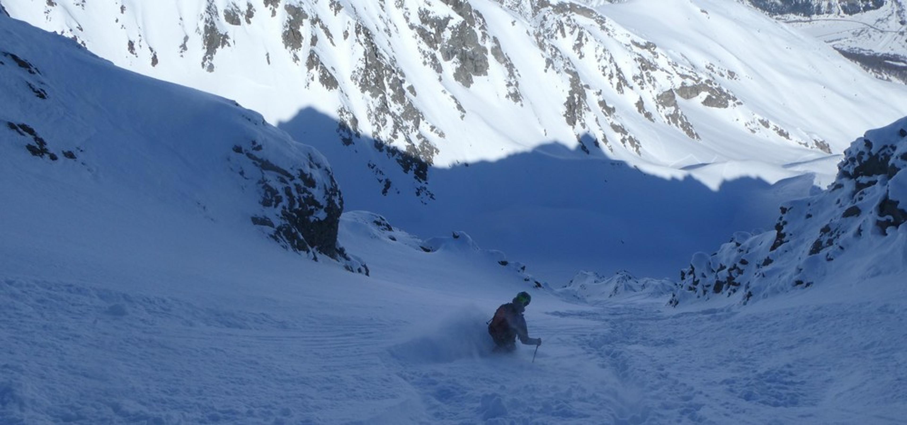 Pointe Charlet - Couloir nord - En piste