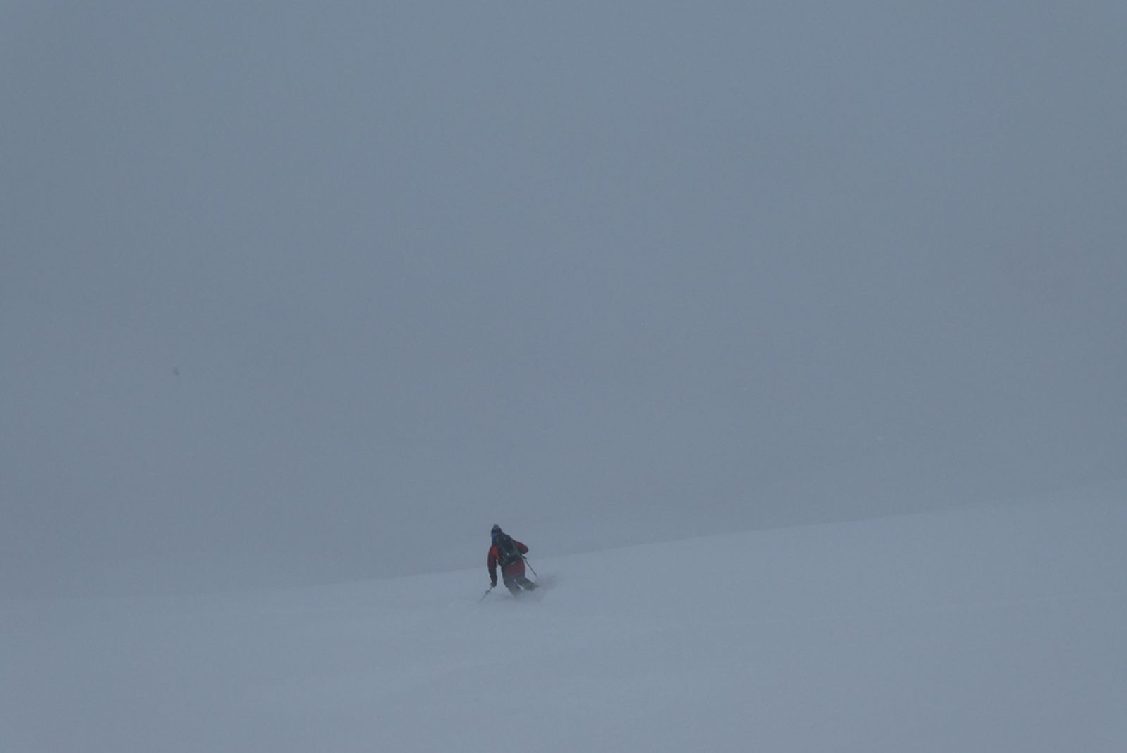 Skier in a Cloud