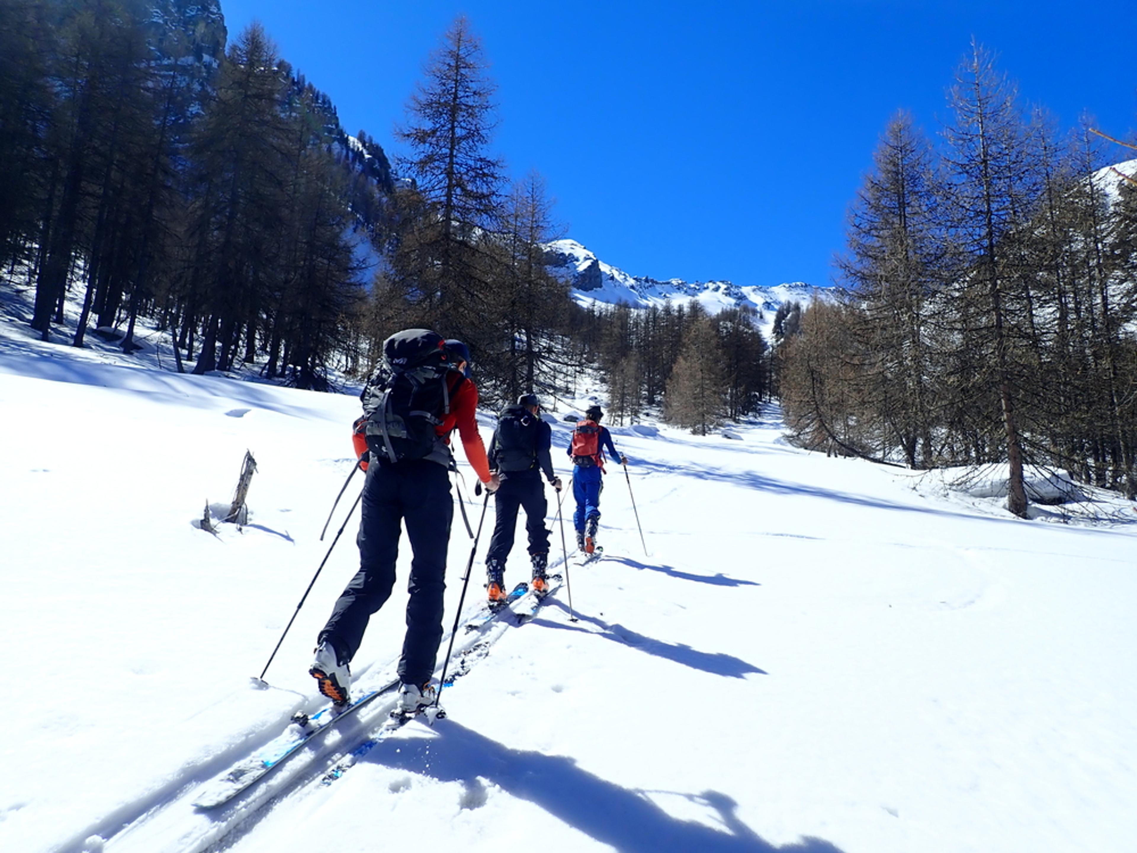 Raid ski randonnée Cerces - En route