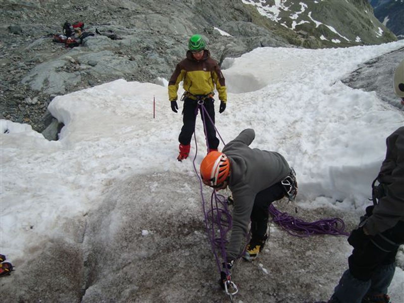 Ecole glace - Glacier Blanc - Séance mouflage
