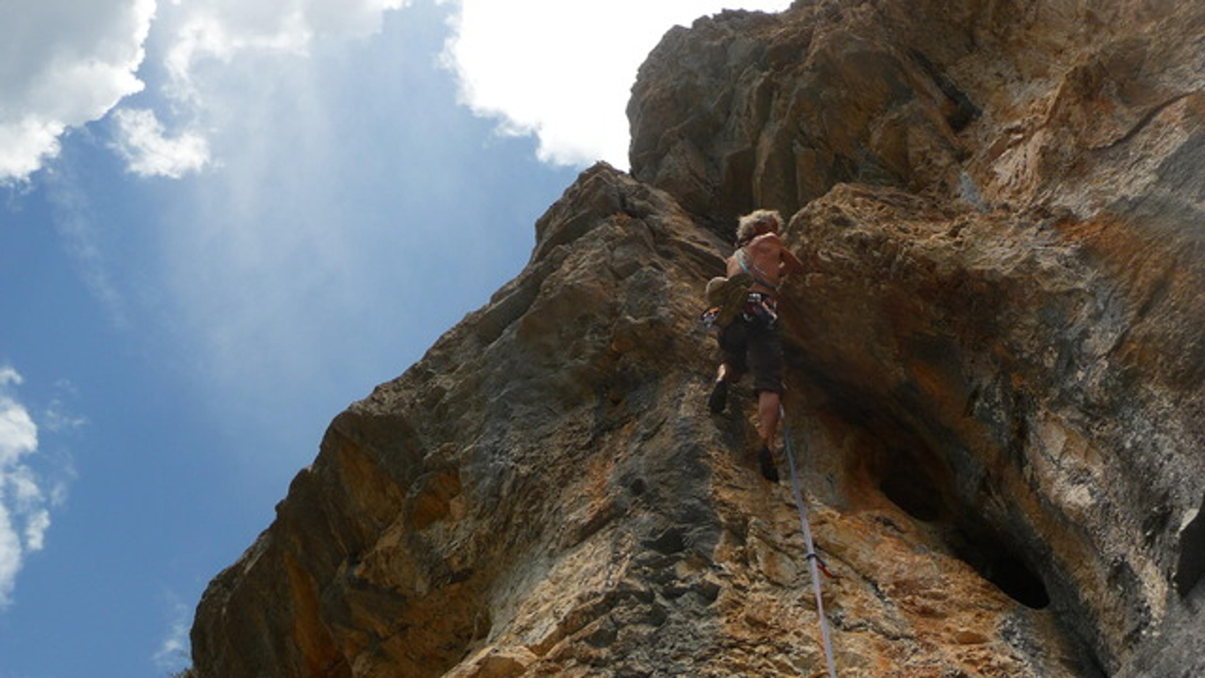 Tibo dans le 6b+