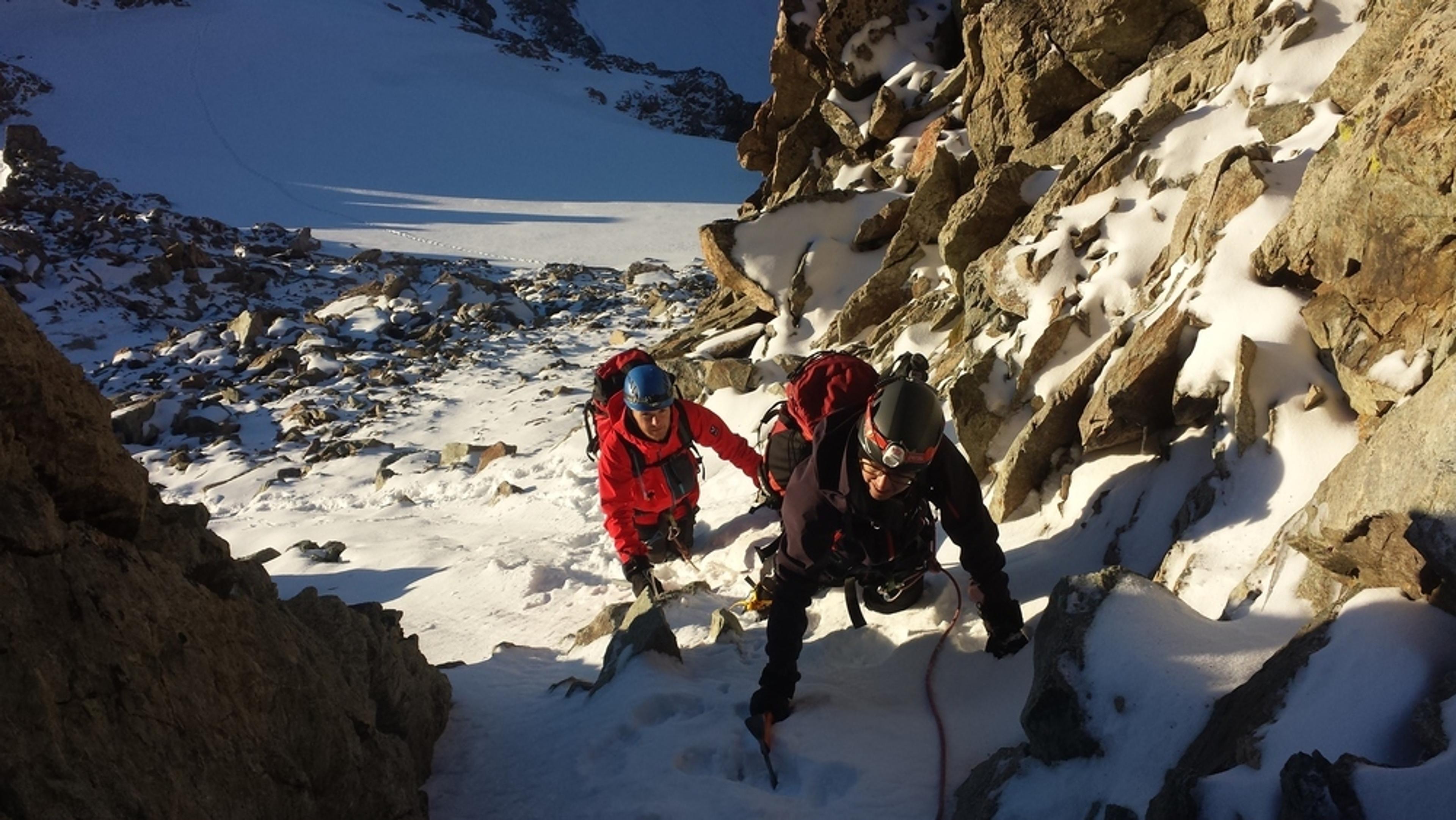 Initiation alpinisme - Un peu de mixte facile