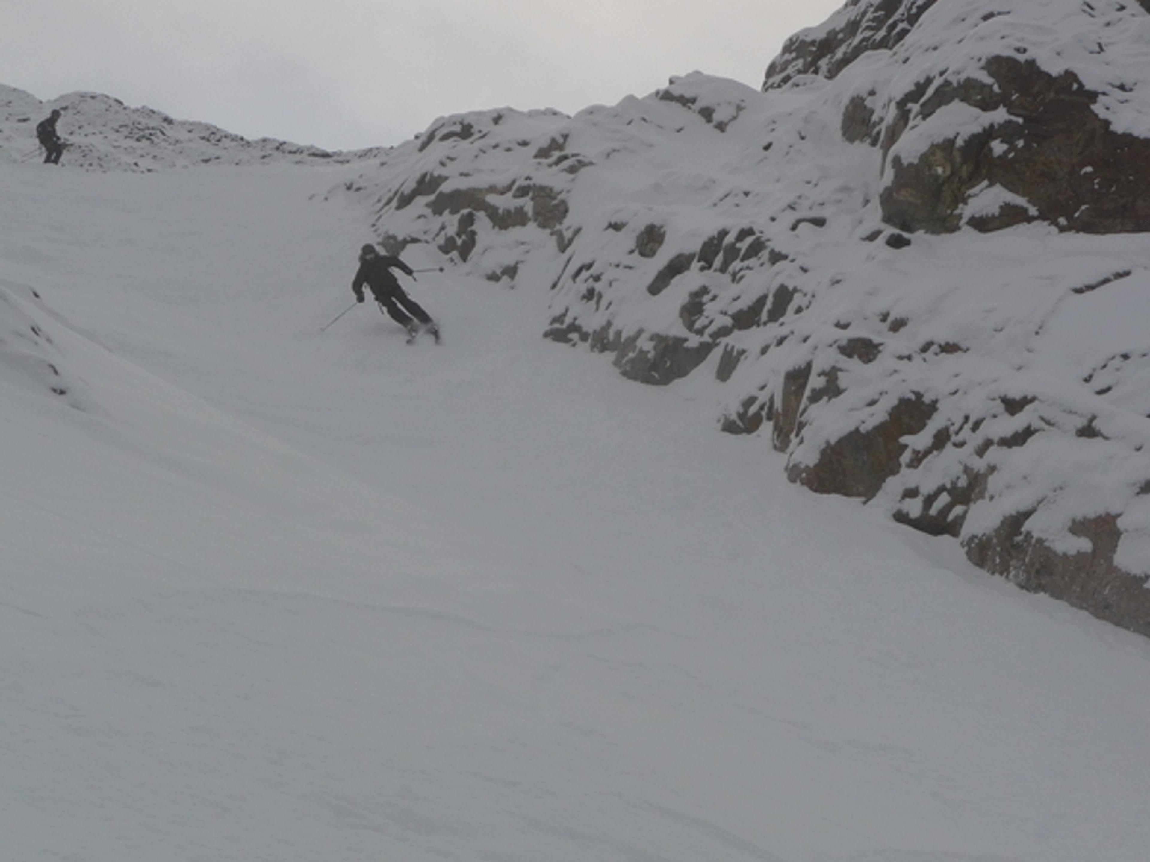 La Grave - Dans les premières pentes de Chirouze