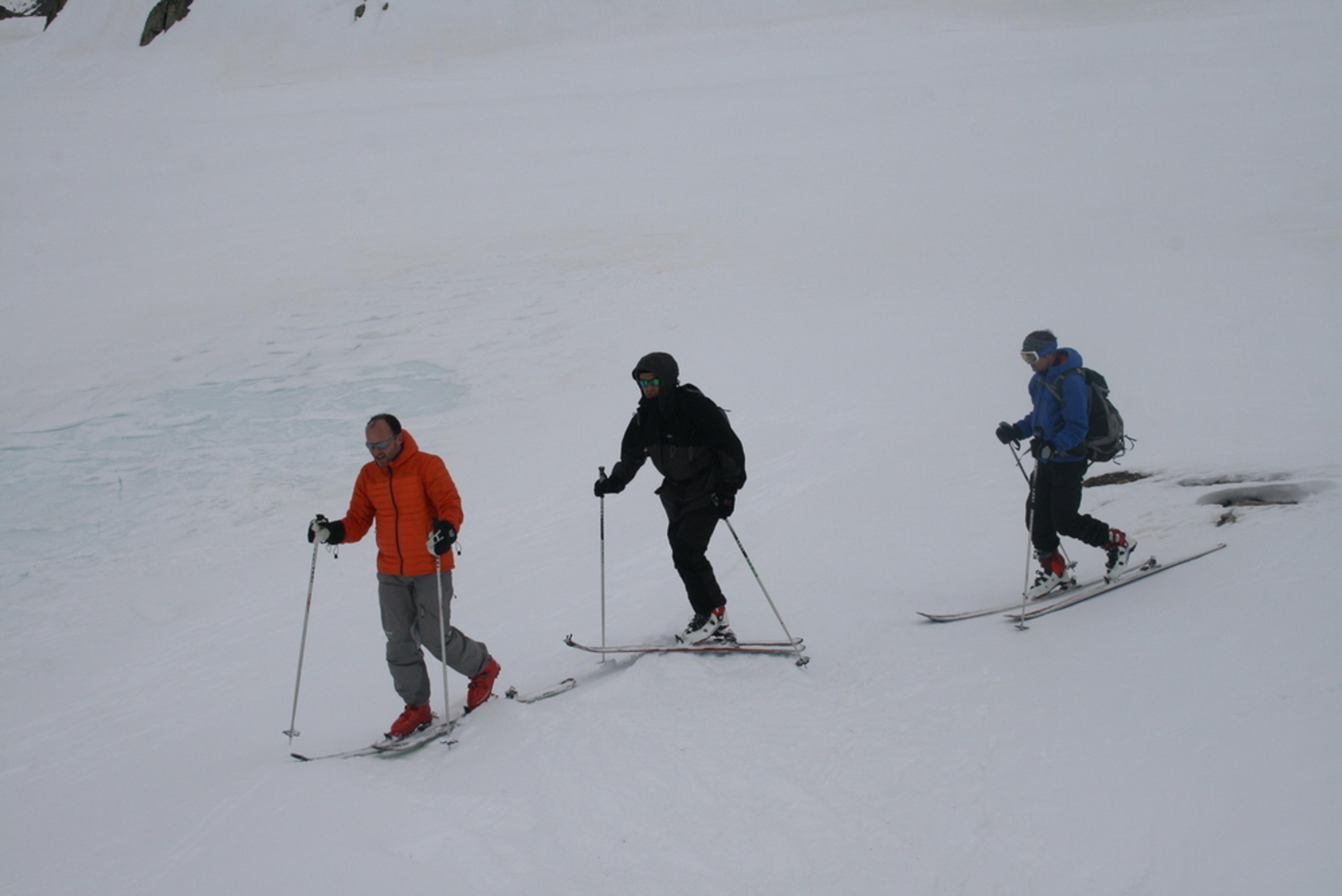 Raid ski Queyras - Tour des Toillies - Près des lacs frontaliers