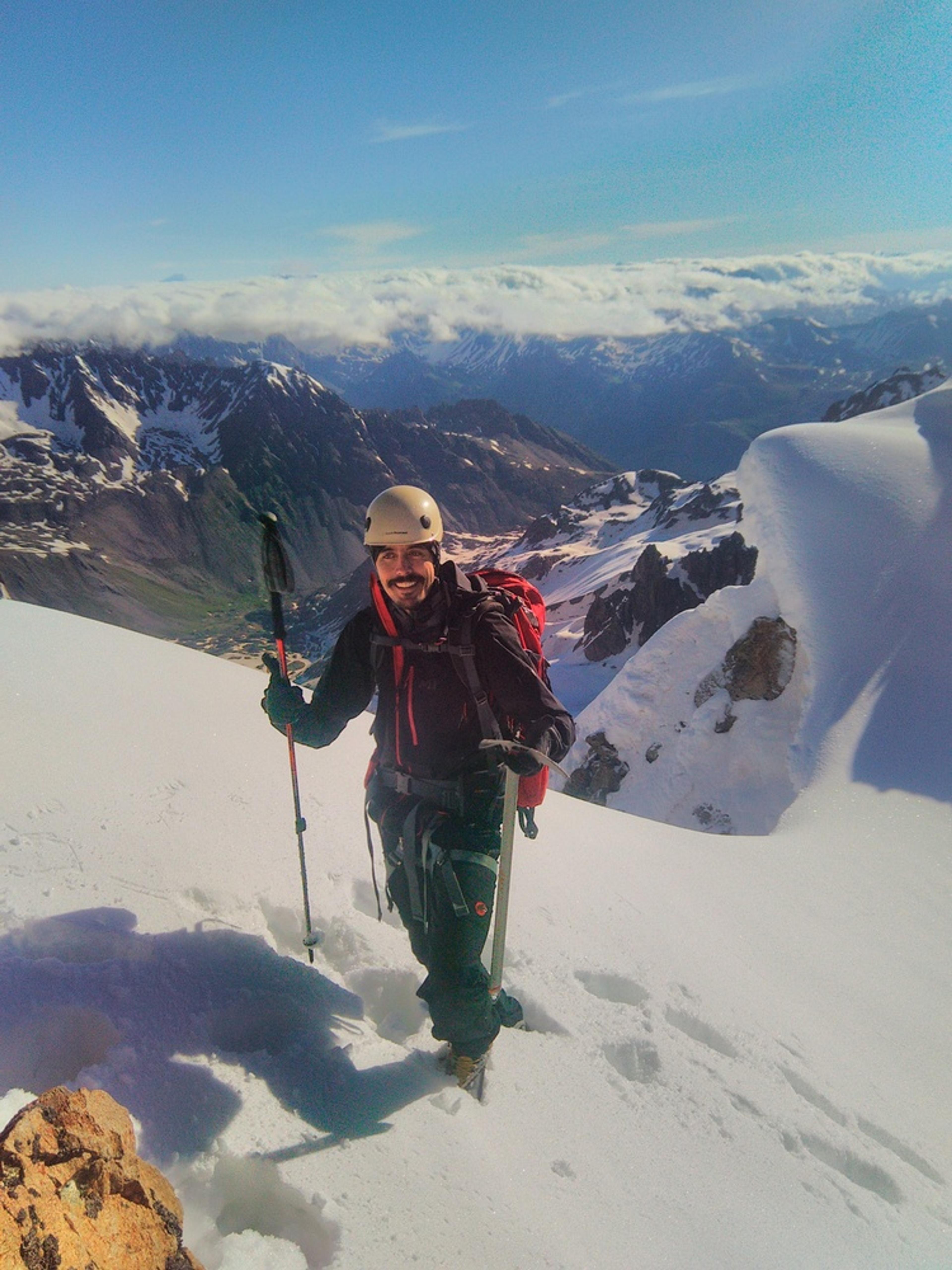 Stage initiation alpinisme - A la sortie du couloir du Pic d'Arsine
