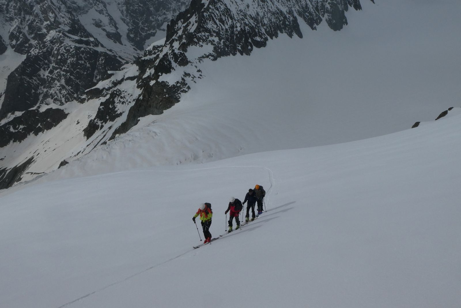 Raid ski Ecrins - En rang