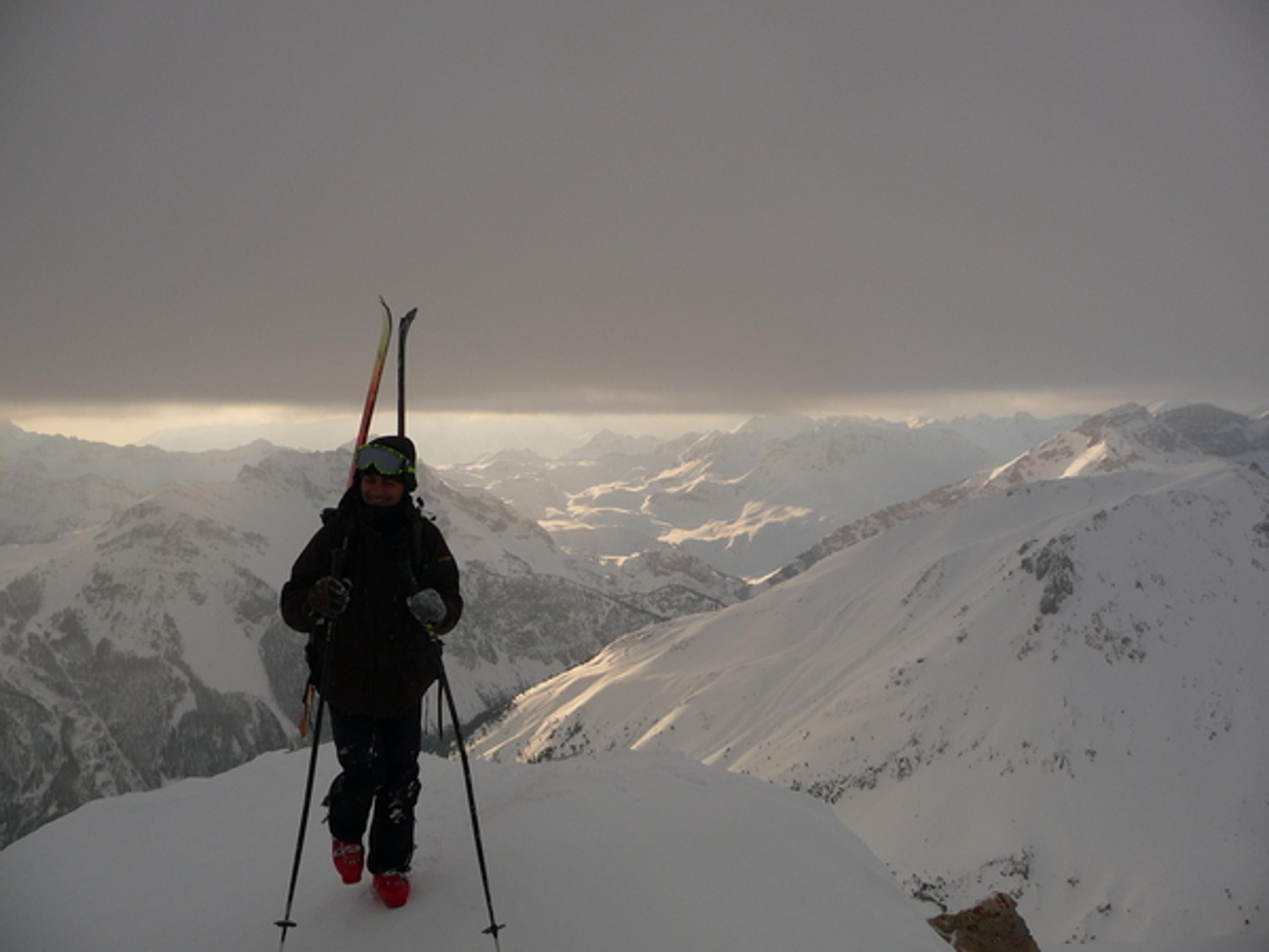 Ski de randonnée - Côte Belle - Bruno en finit avec le sourire!