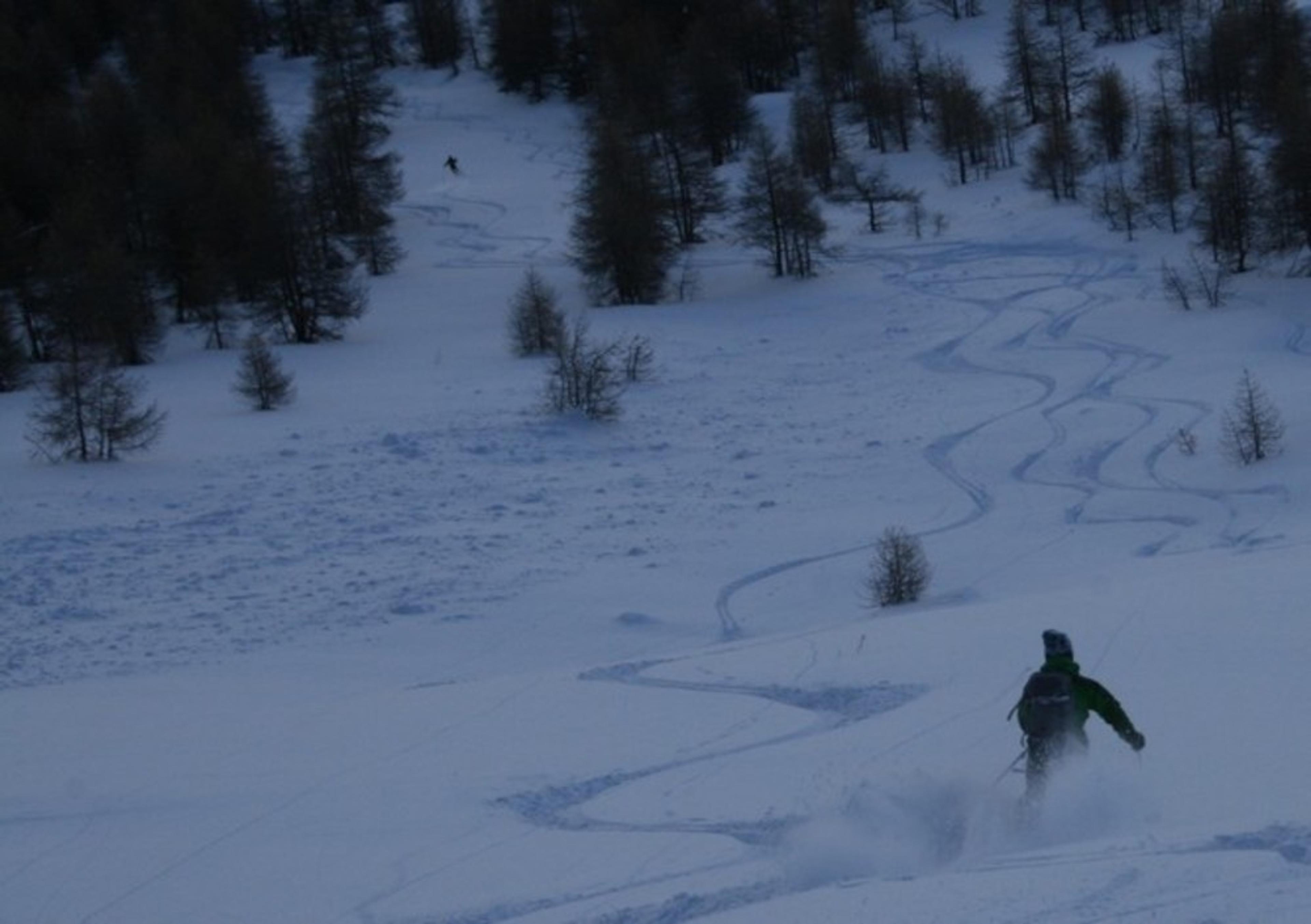 Hors-piste à Saint-Véran - Couloir de Chateaurenard - Faut pas en perdre une miette!