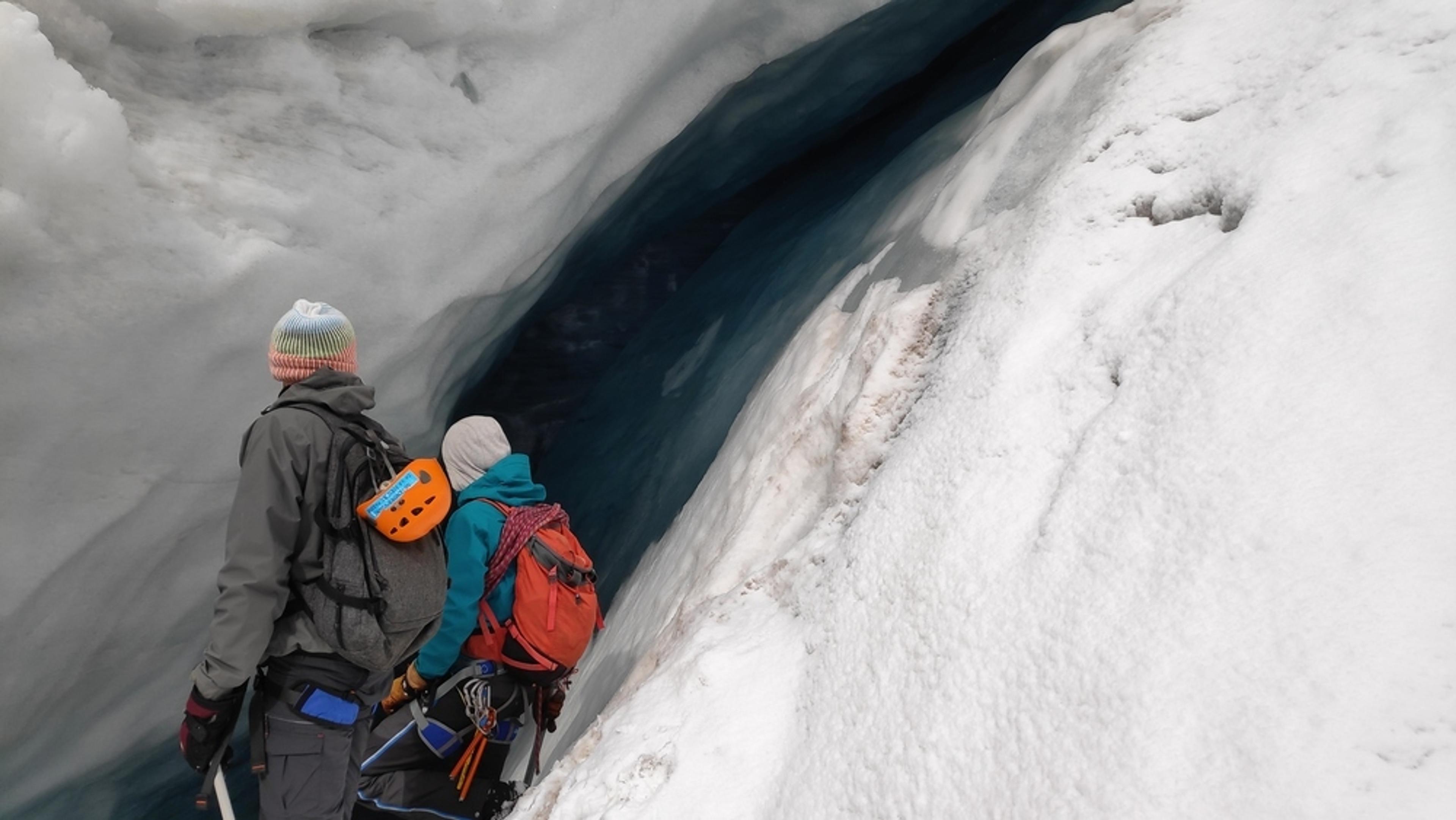 Pic d'Arsine - Visite de crevasses