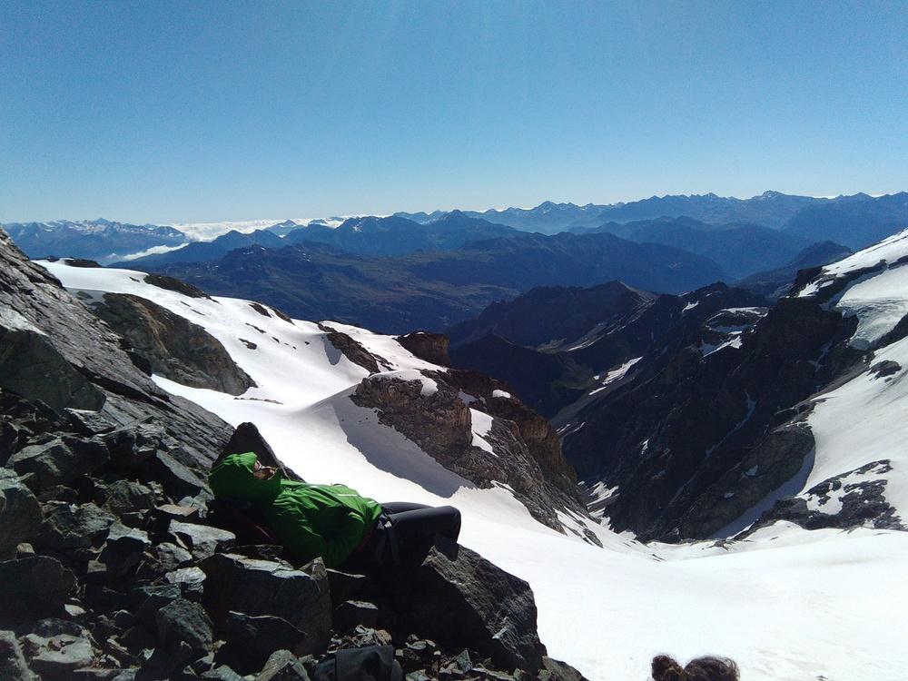 Stage alpinisme - Col de Monetier - La sieste