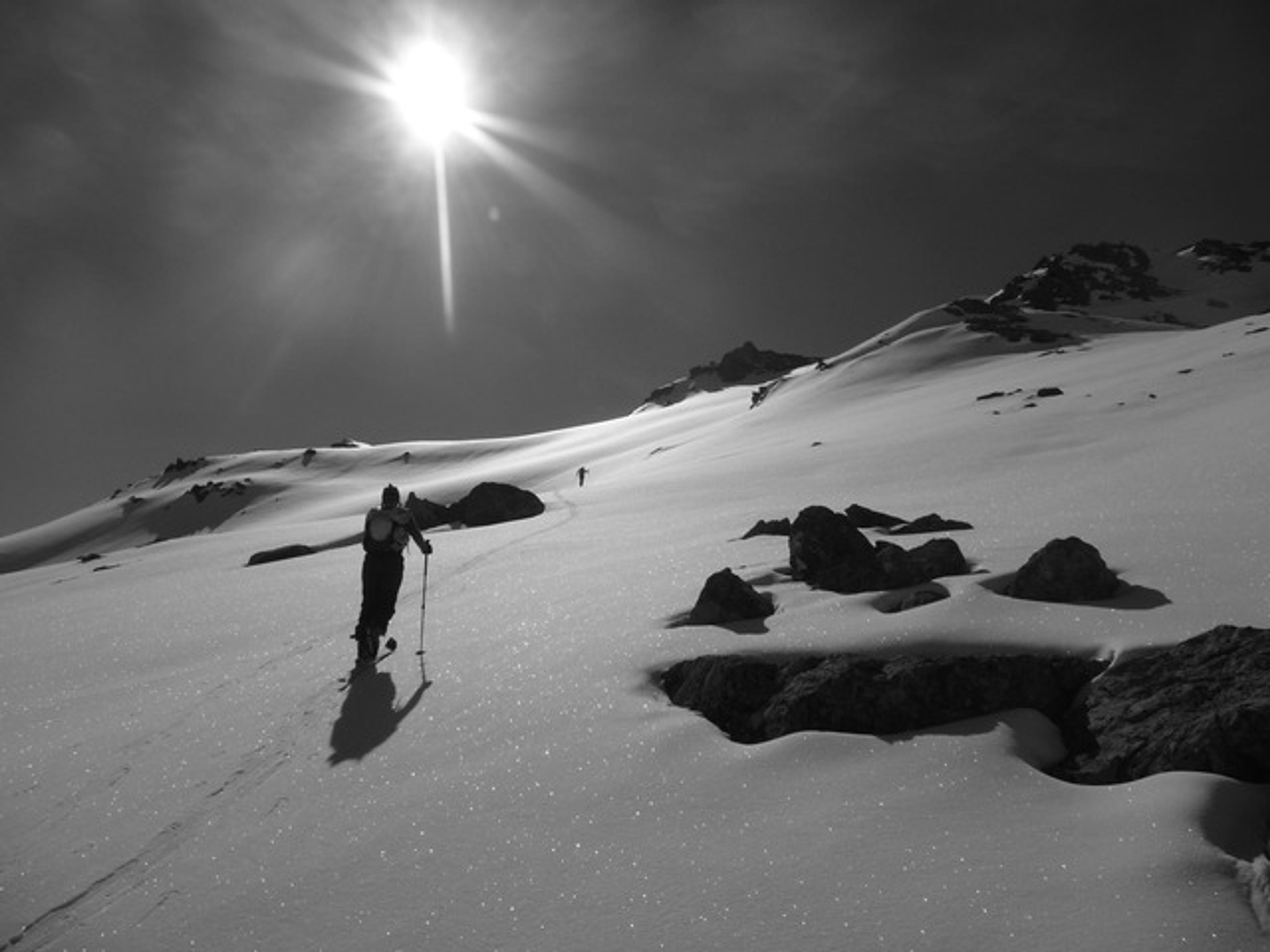 Dans la montée de Pointe du vallon