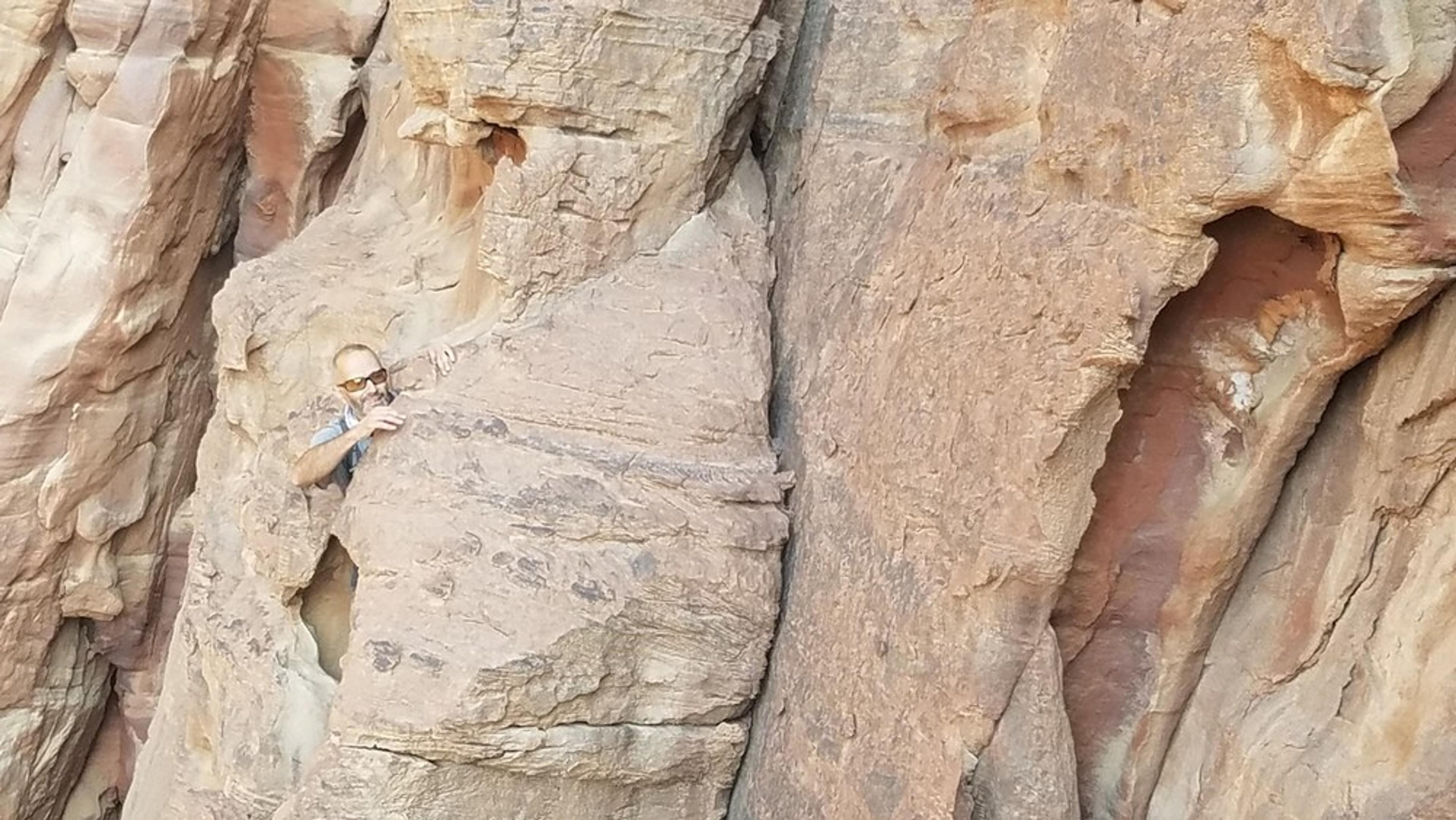 Wadi Rum - Voie Bédouine - Passage spéléo