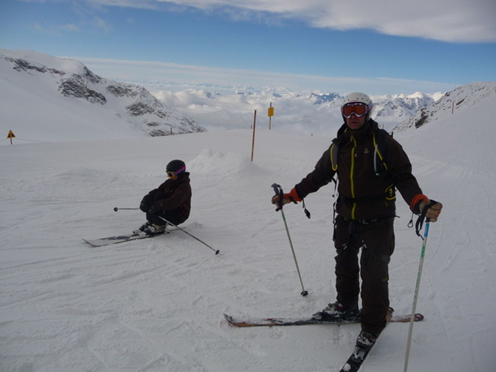 La Grave - Fred n'en revient pas : il fait beau!