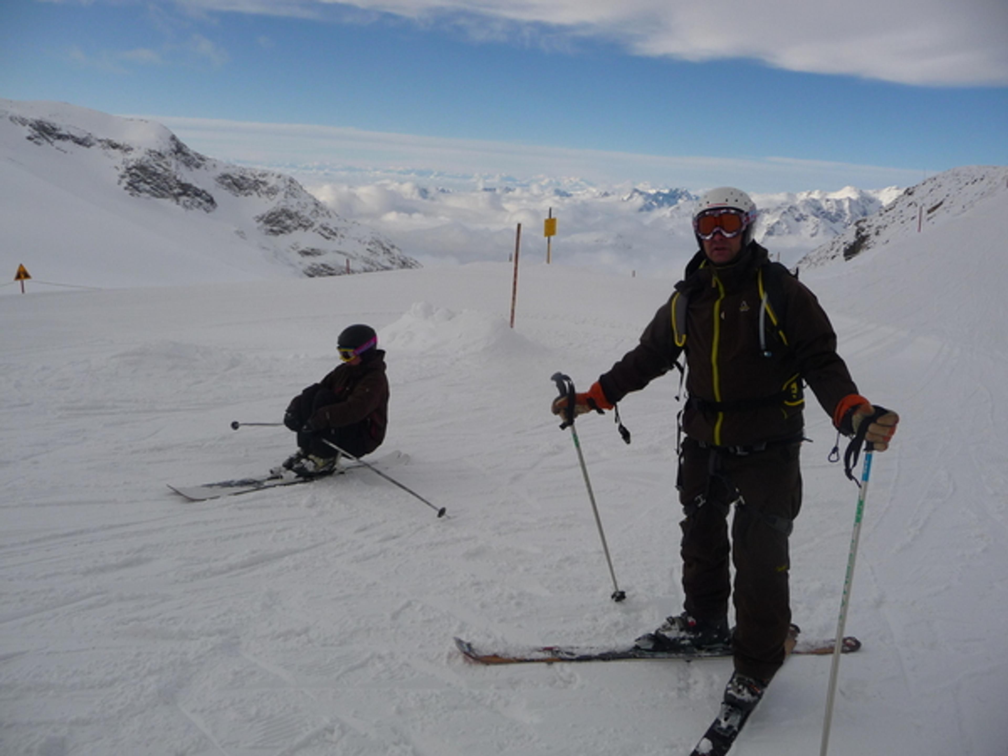 La Grave - Fred n'en revient pas : il fait beau!