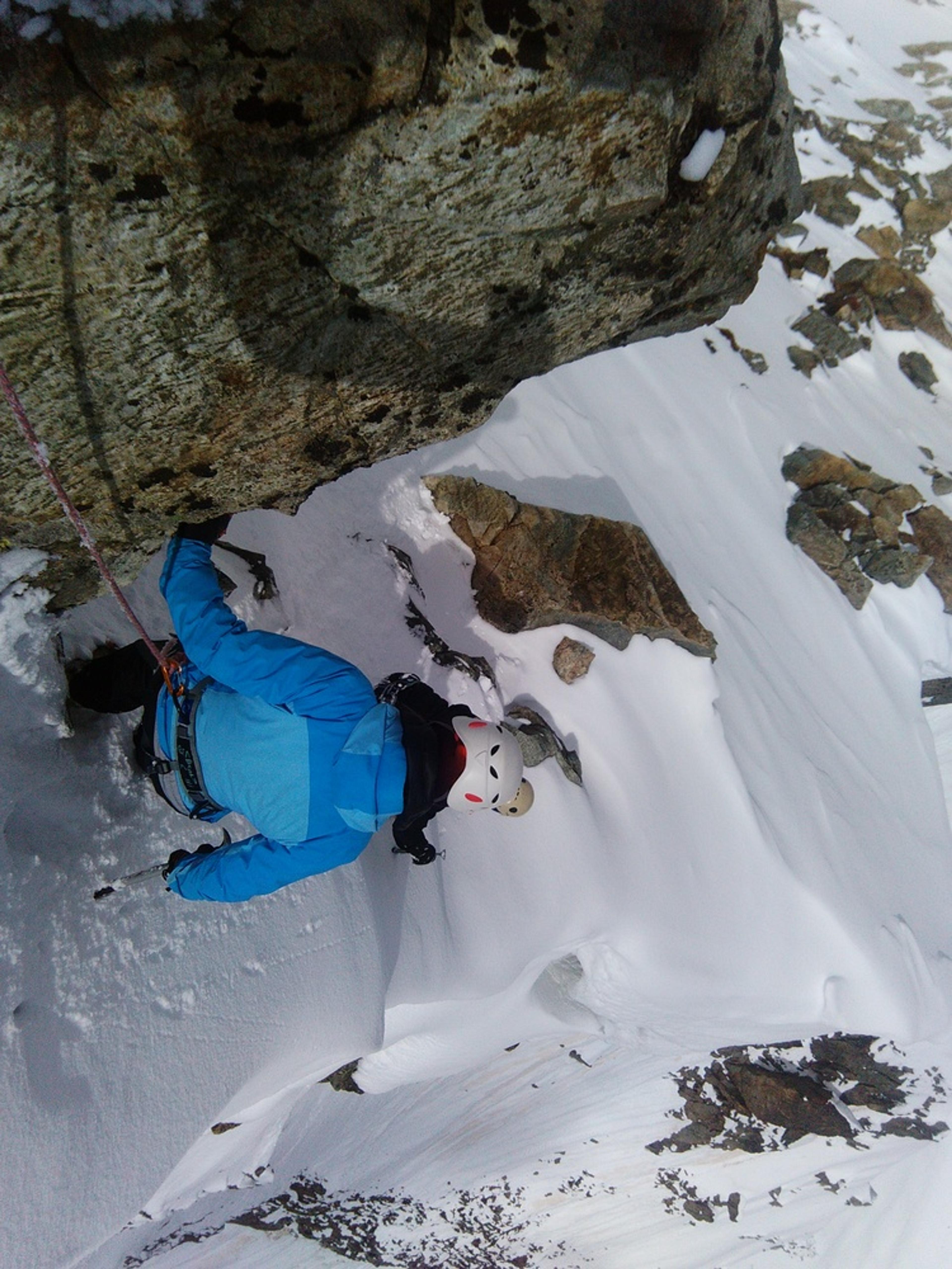 Stage initiation alpinisme - Sur l'arête vers le col du Glacier Blanc