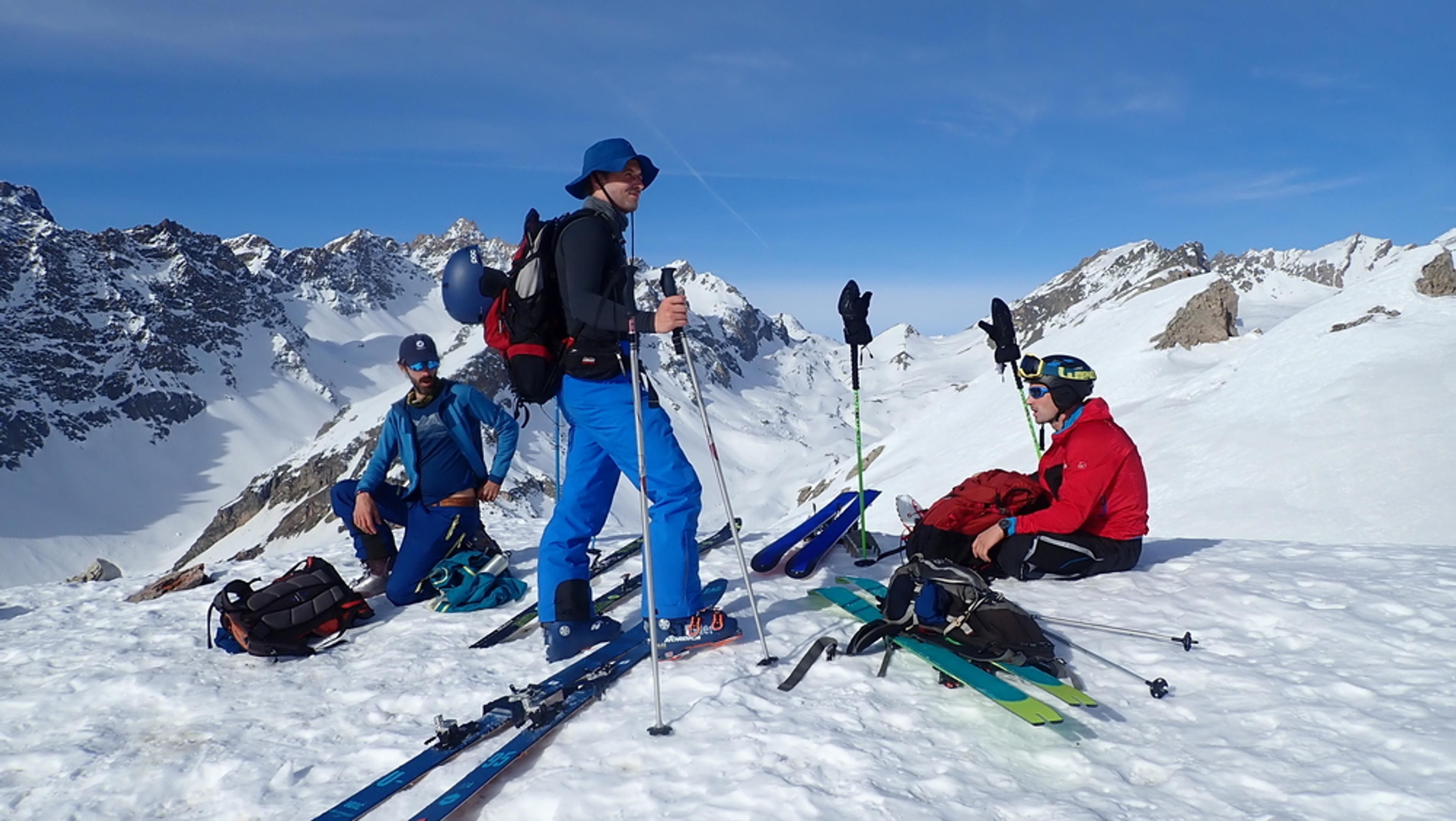 Raid ski – Eighier – Au sommet