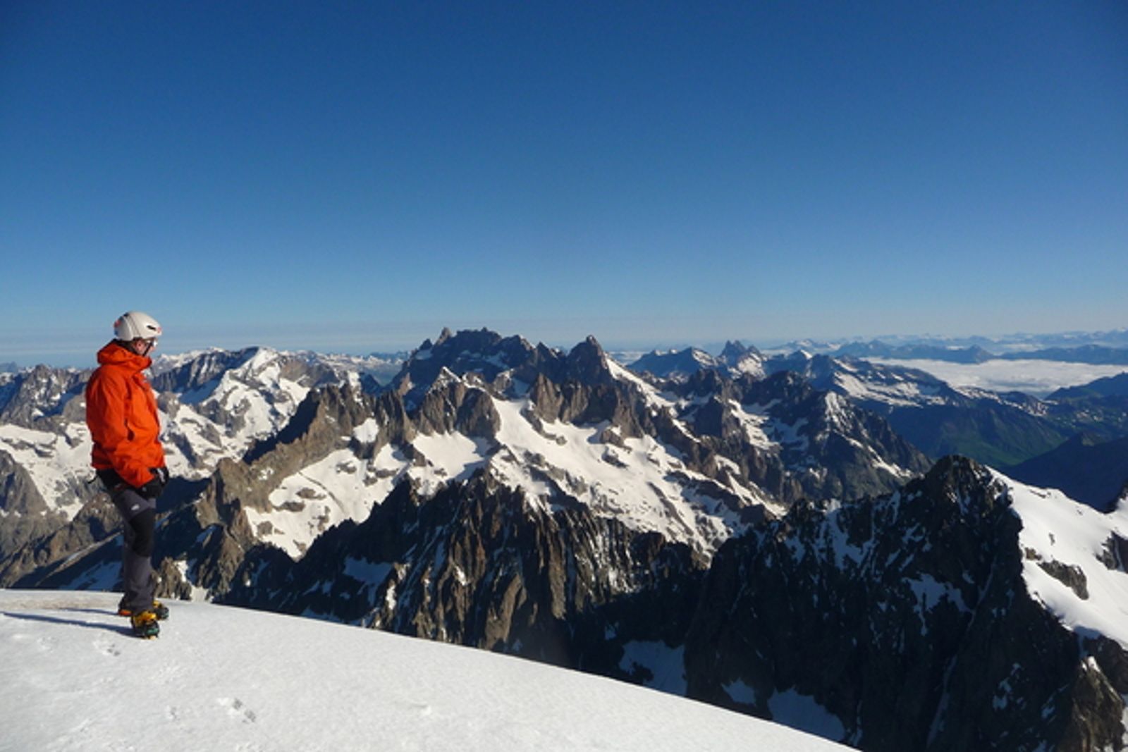 Dôme des Ecrins - Christophe dans la contemplation