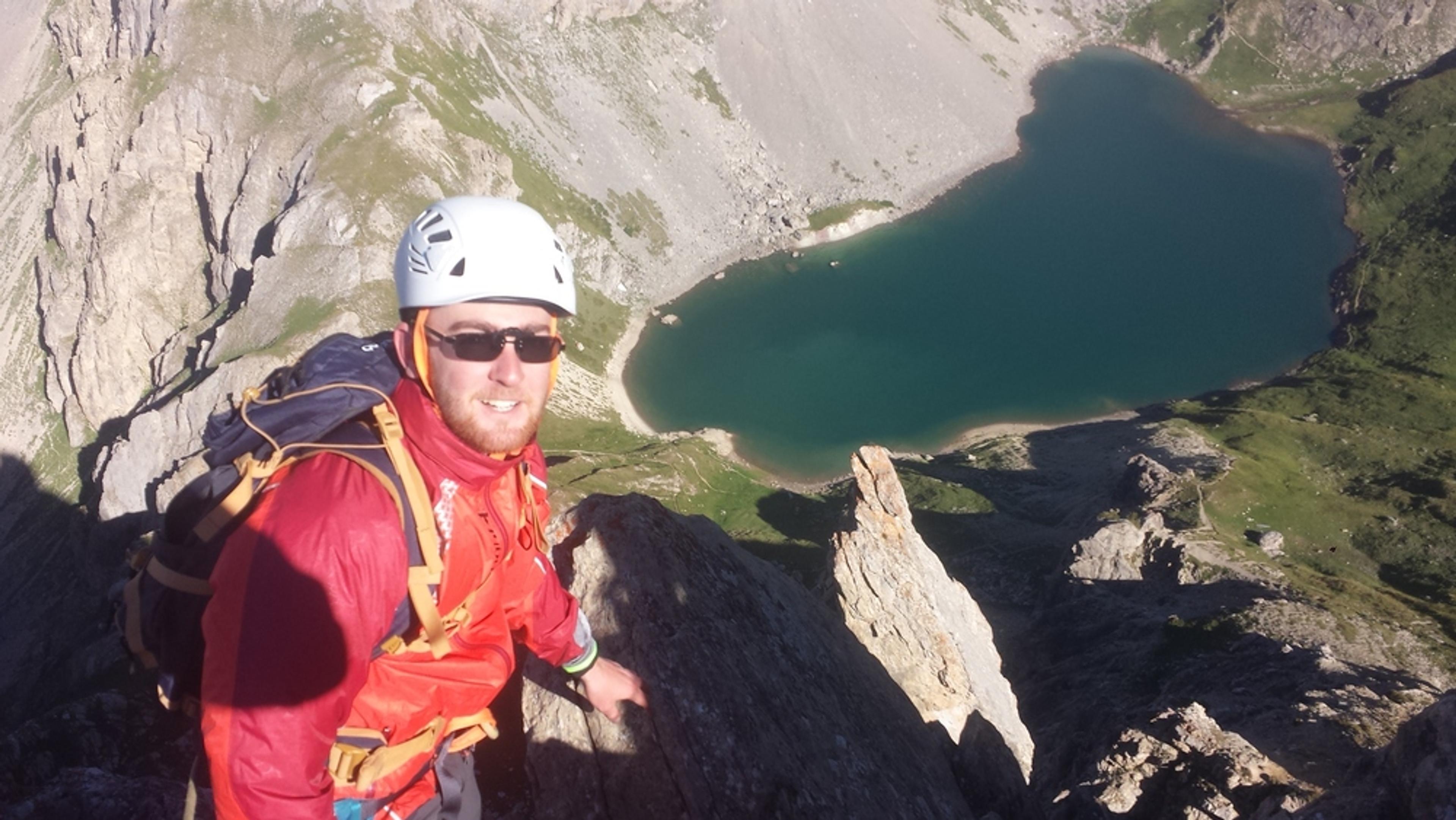 Arêtes de la Bruyère - Jérémie au dessus du lac