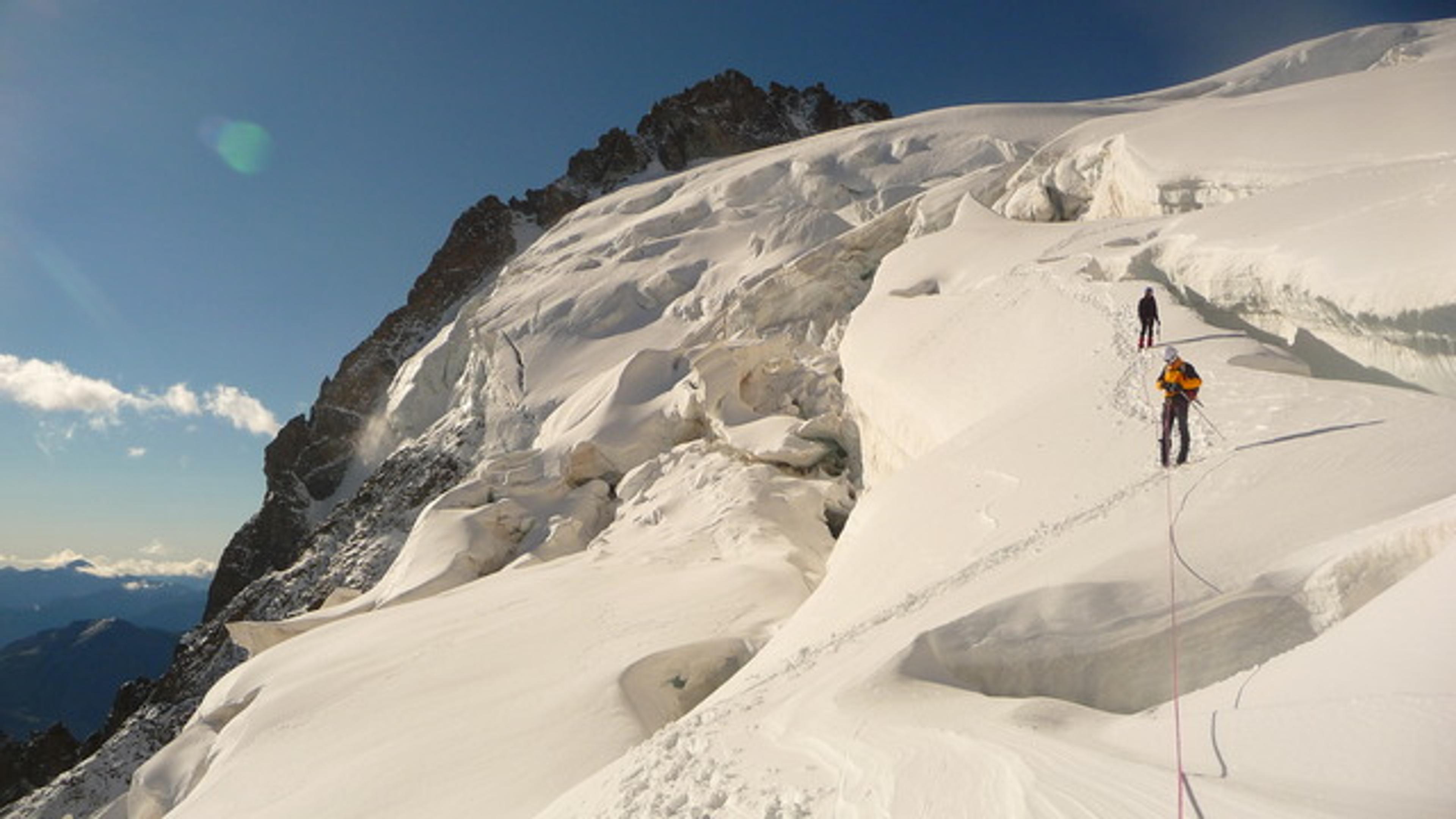 Traversée du Pelvoux - Effrayant ce glacier!