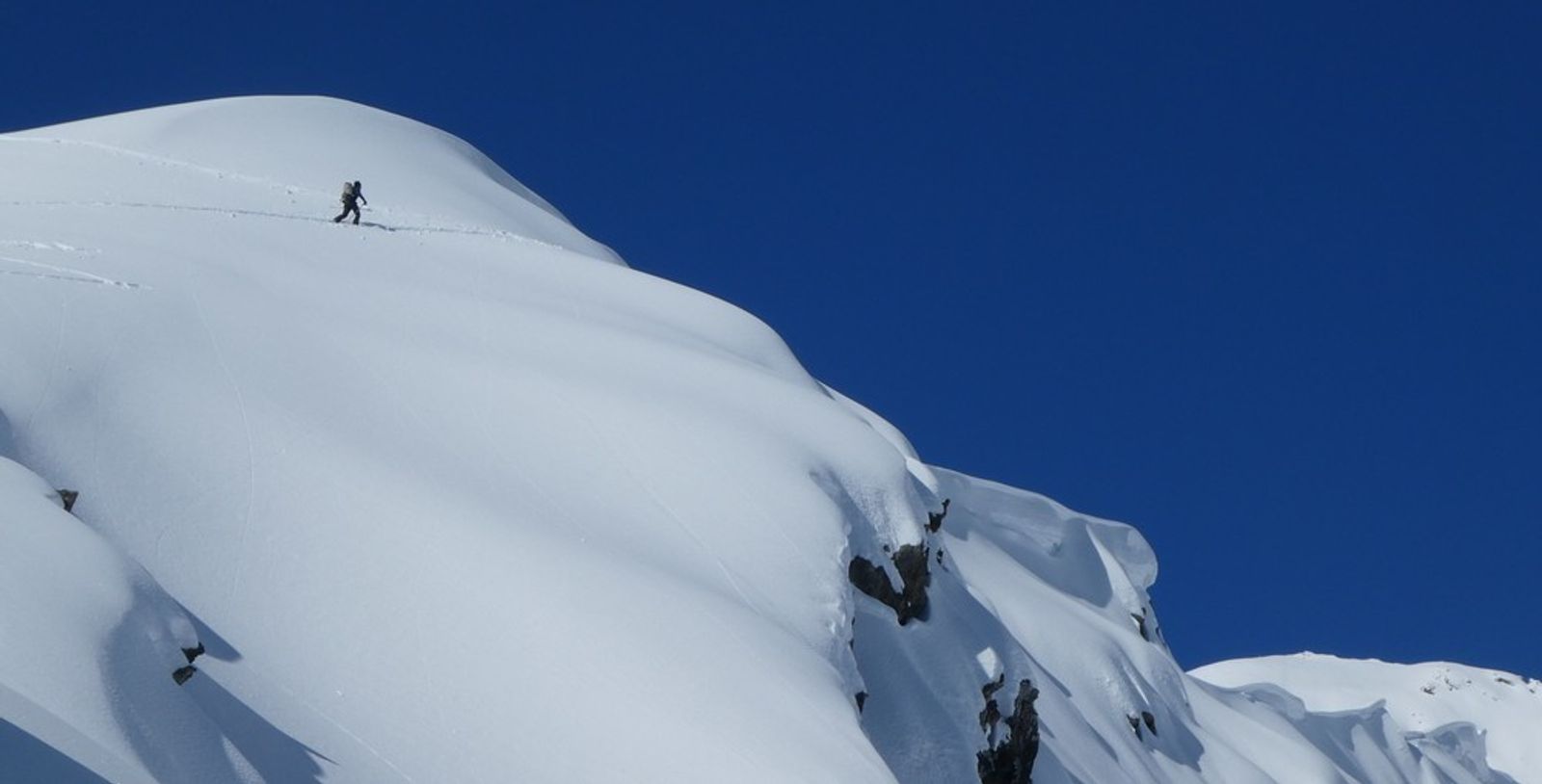 Couloir nord Rouya - Vu comme ça, ça fait peur!