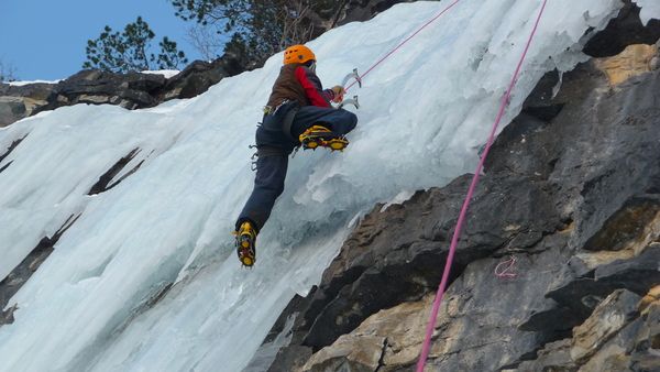 Cascade de glace à Cervières