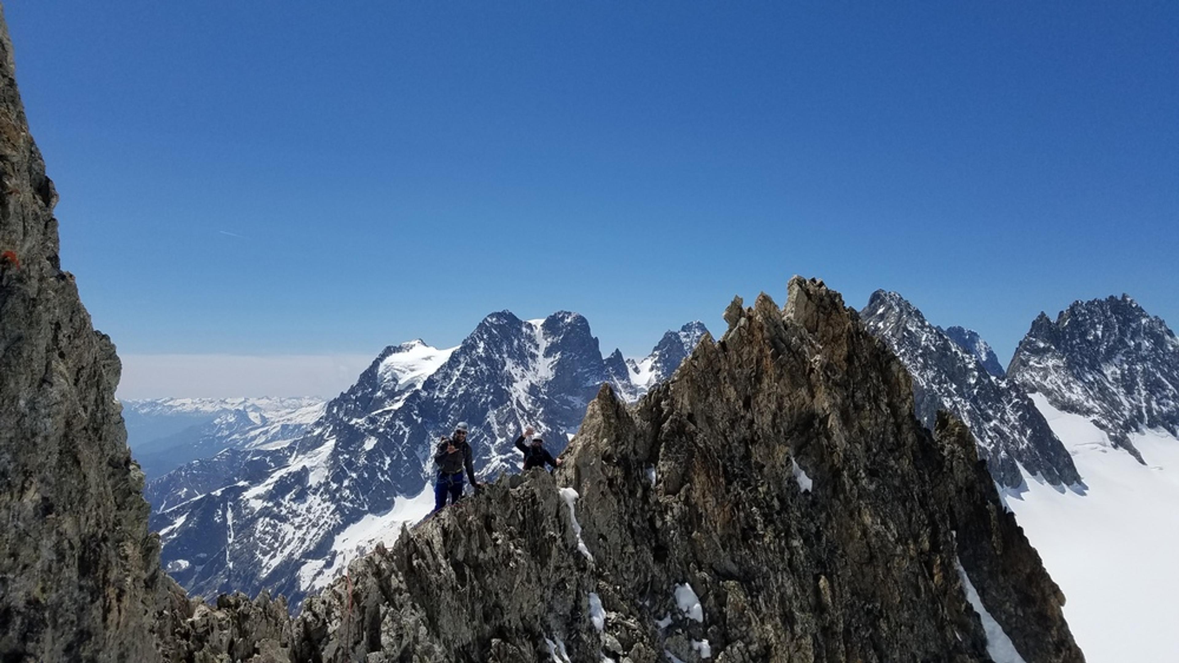 Arête sud Glacier Blanc - L'arête