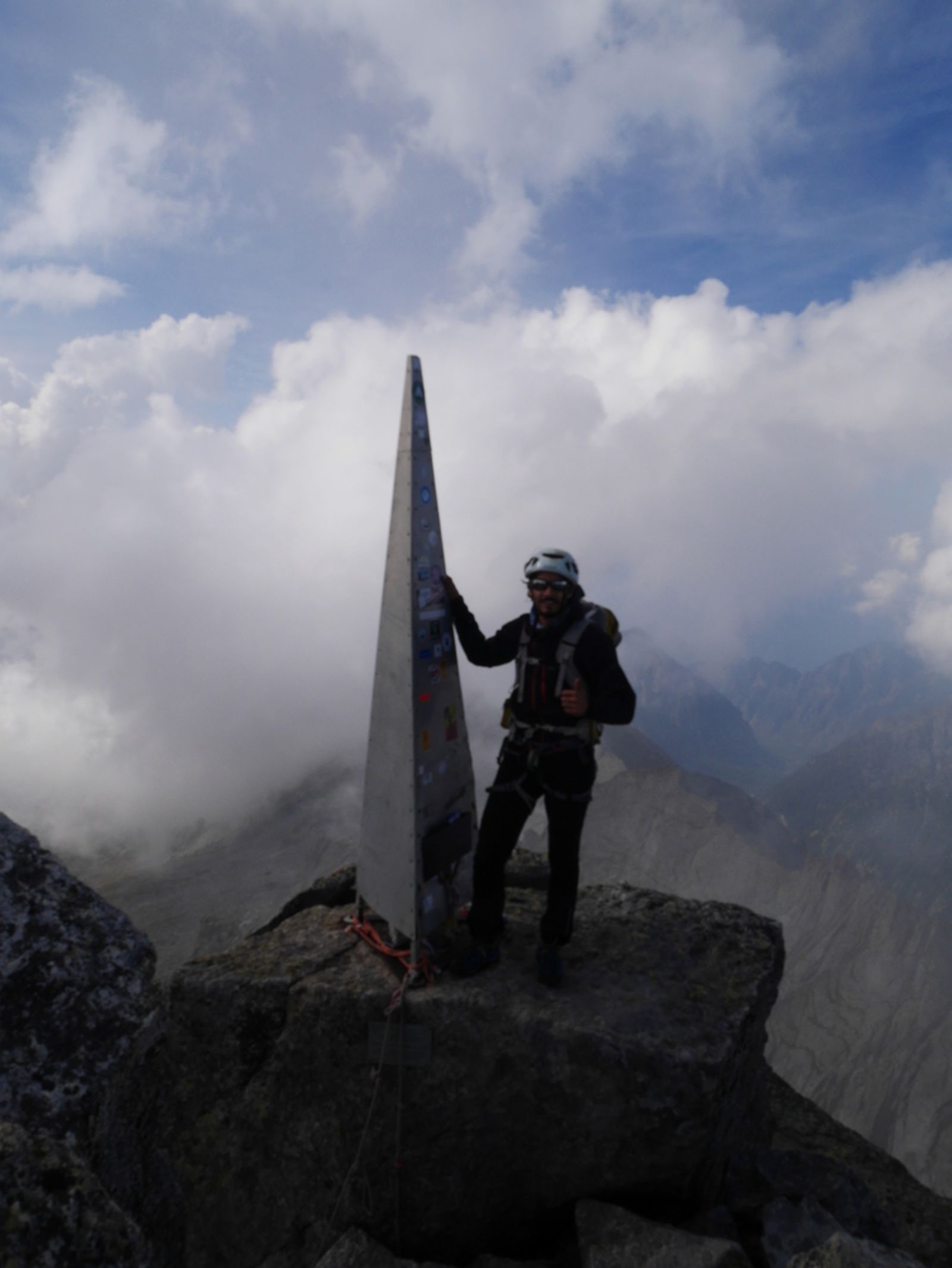 Arête nord Piz Badile - Le toit
